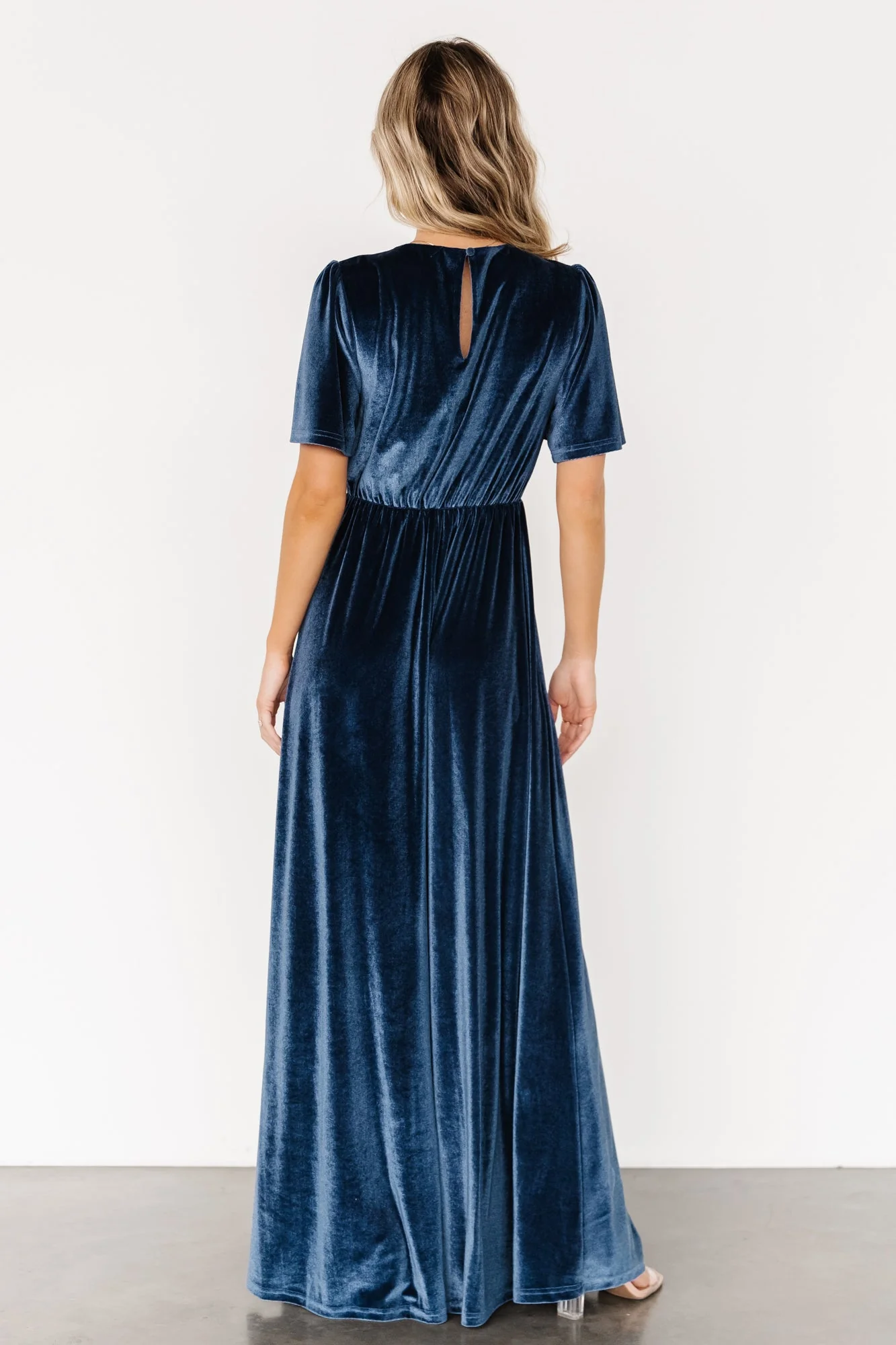 Vivian Velvet Maxi Dress | Blue