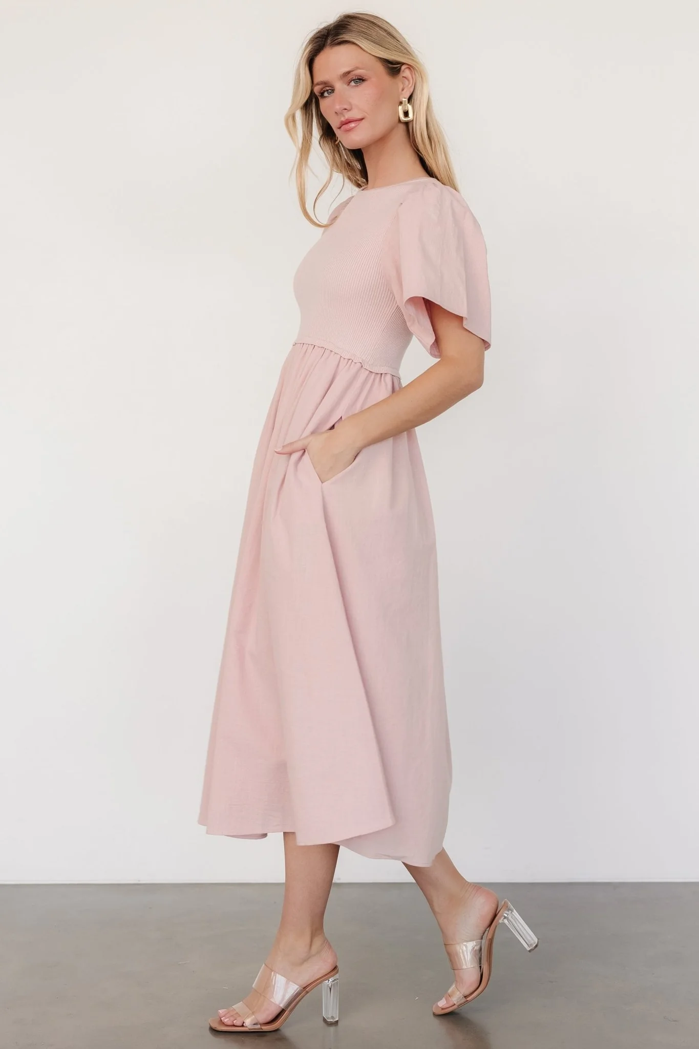Cici Sweater Dress | Dusty Rose