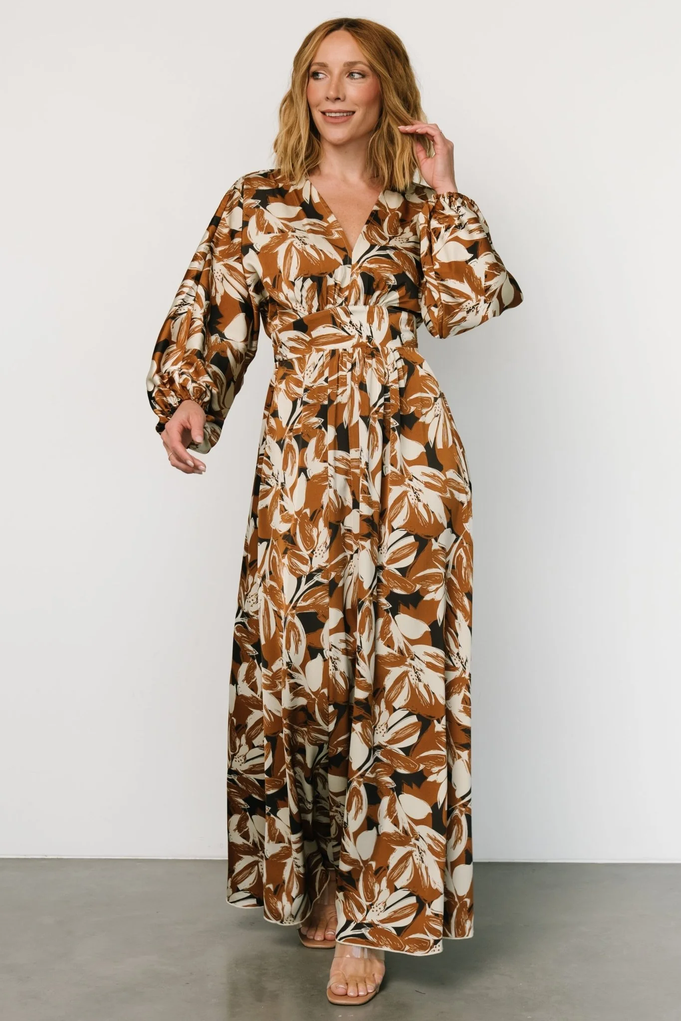 Yolanthe Maxi Dress | Copper Multi