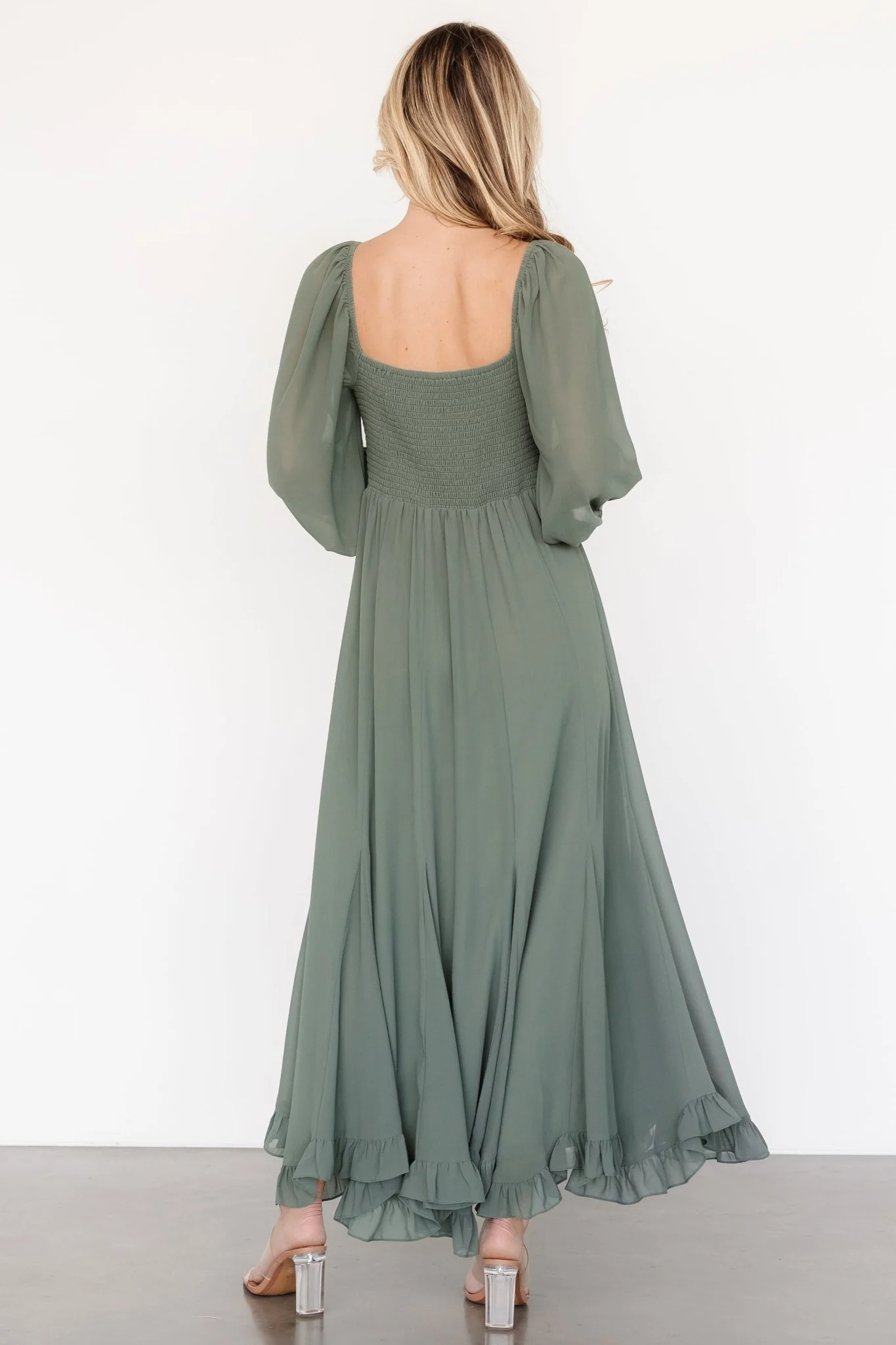 Estefania Maxi Dress | Dark Sage