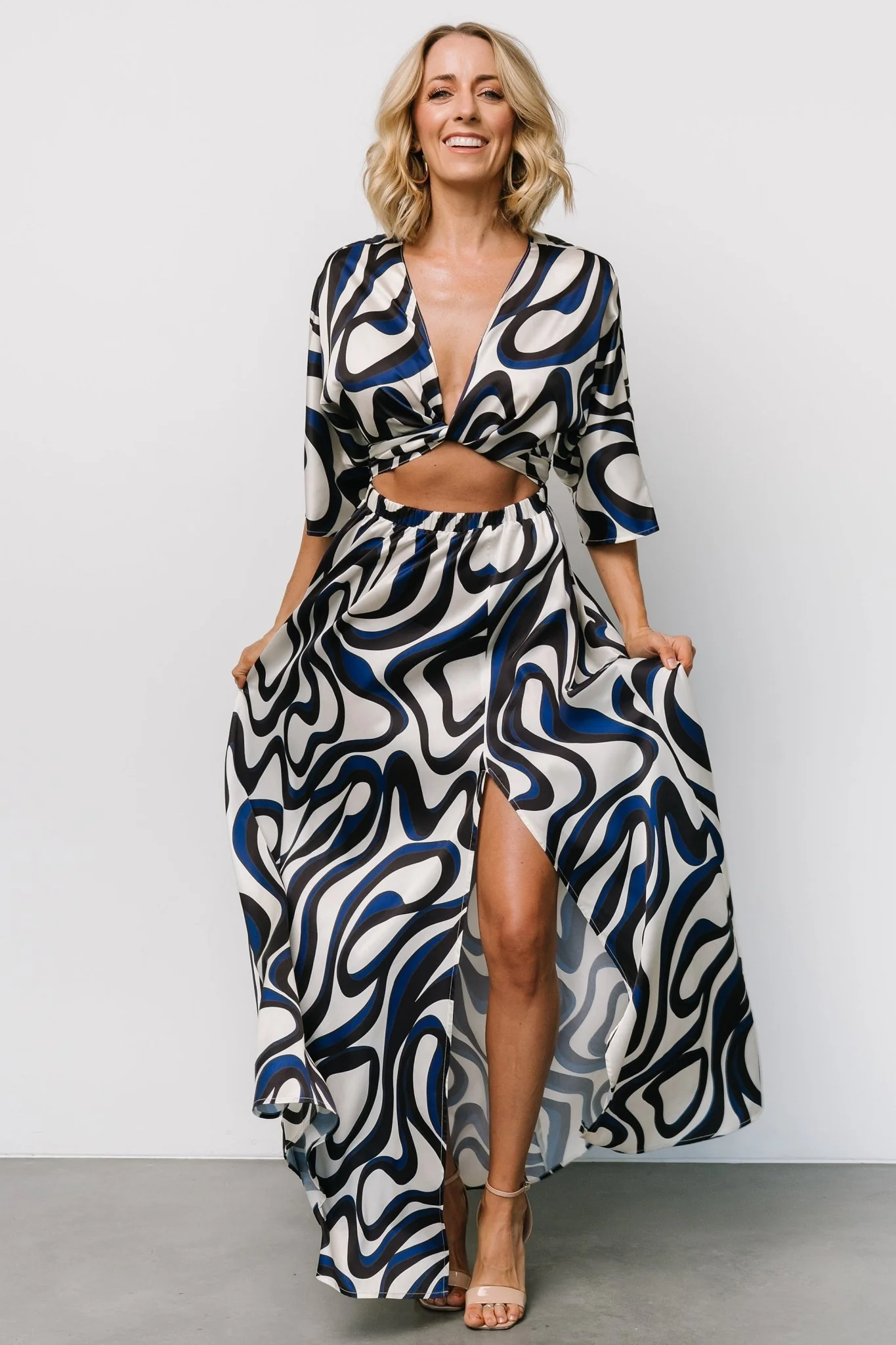 Stella Maxi Dress | Ivory Multi Print