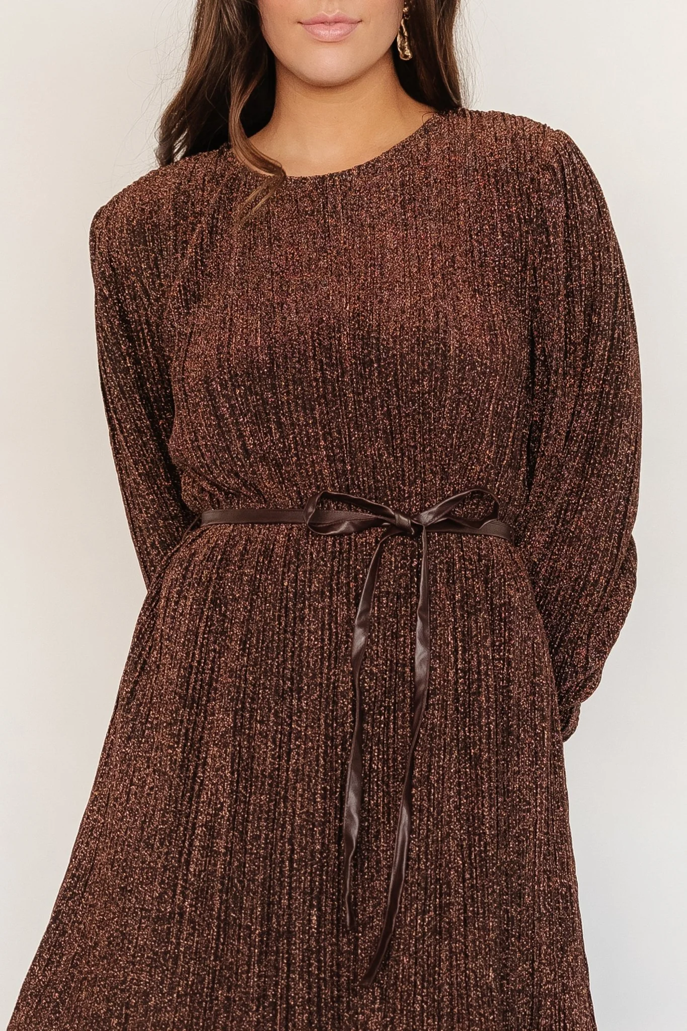 Tiandra Short Dress | Bronze Shimmer