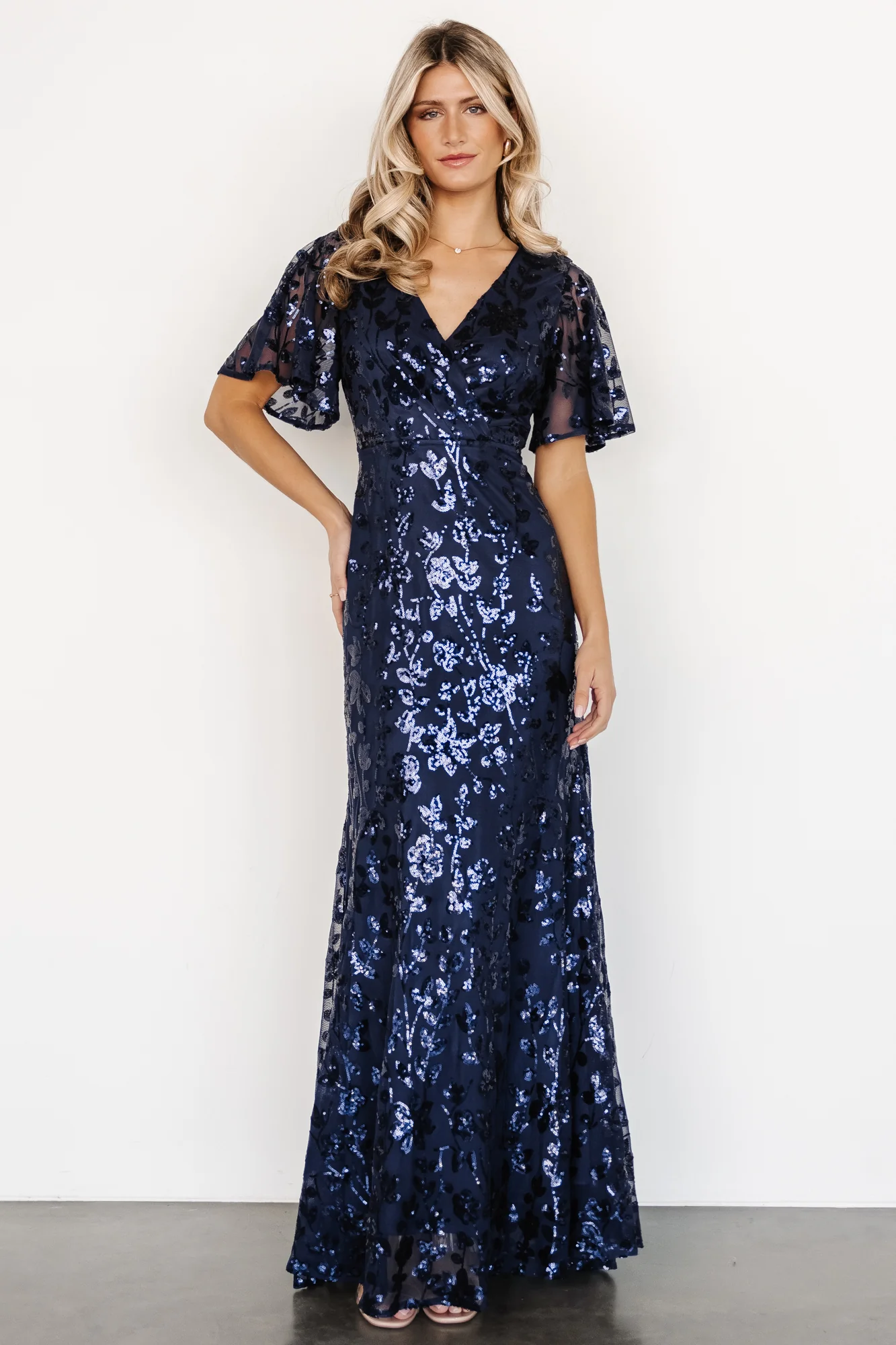 Esme Sequin Dress | Navy