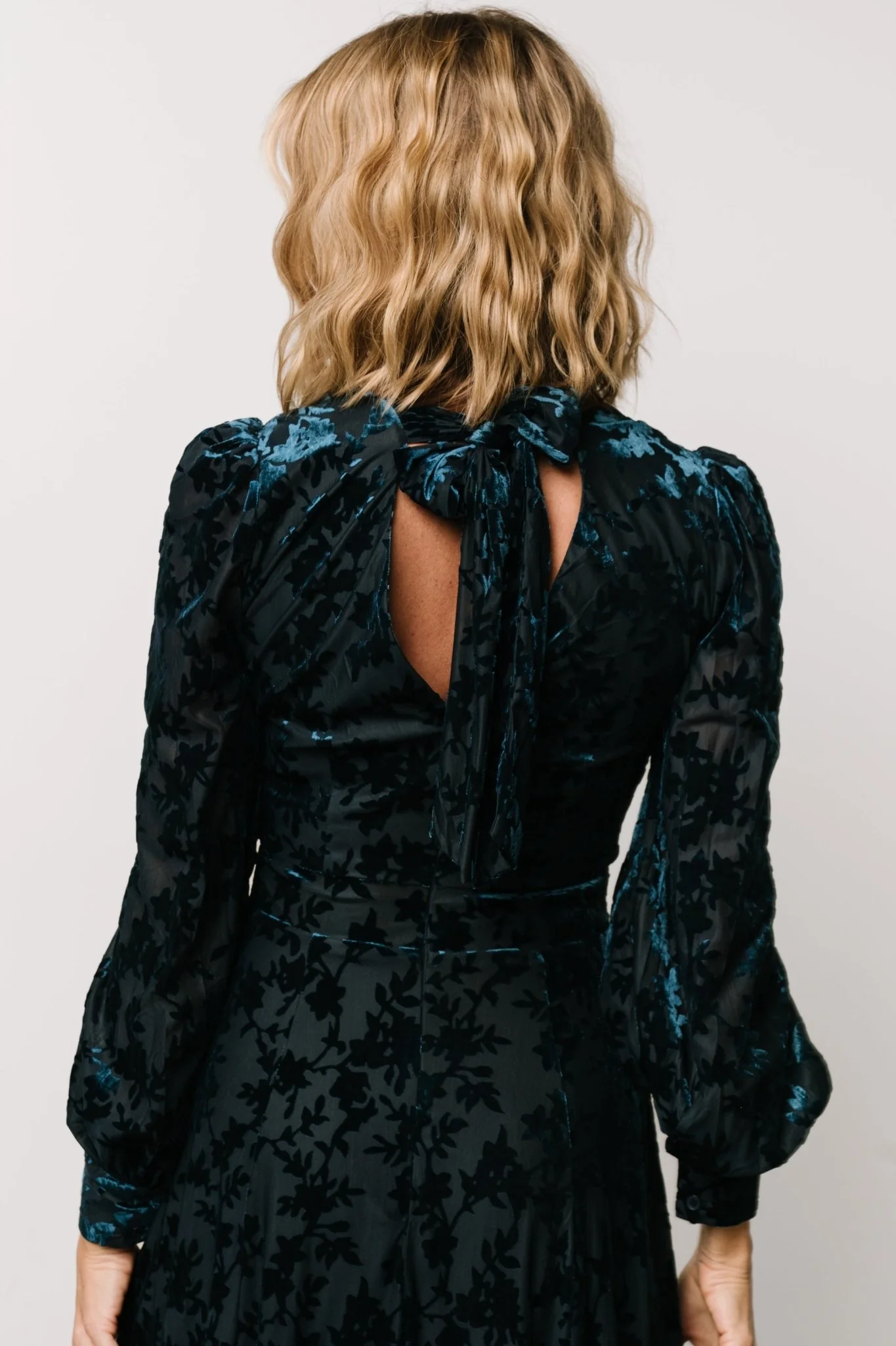 Savi Tie Back Dress | Deep Teal