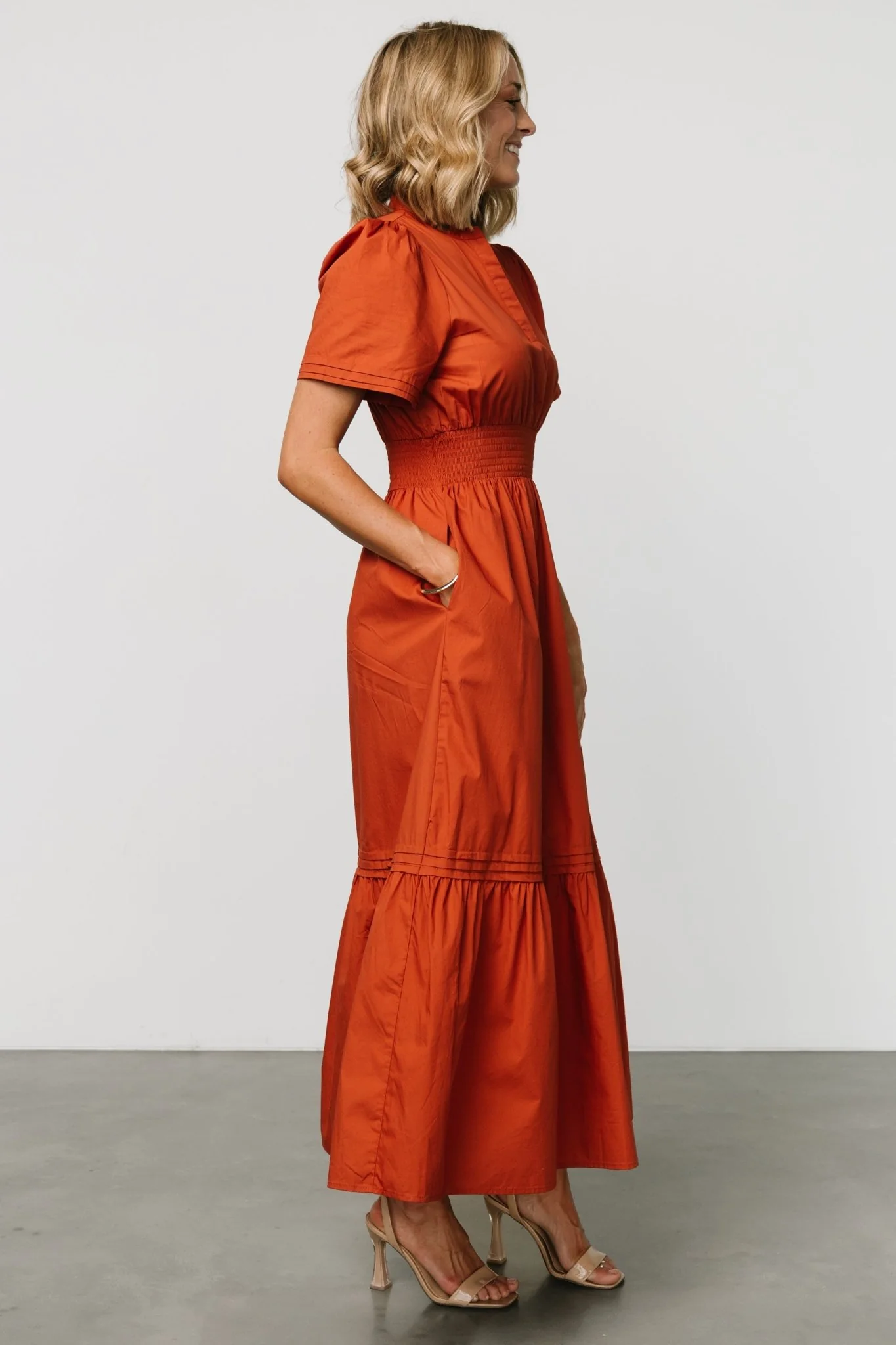 Vera Maxi Dress | Deep Rust