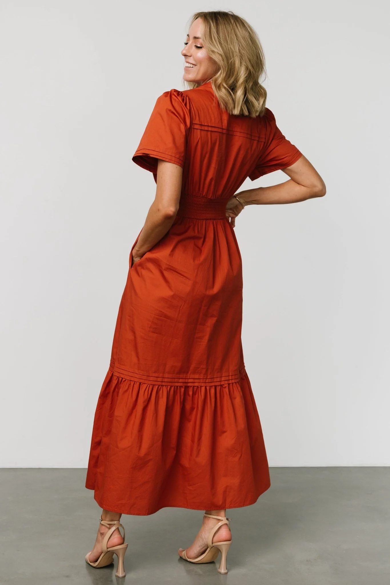 Vera Maxi Dress | Deep Rust