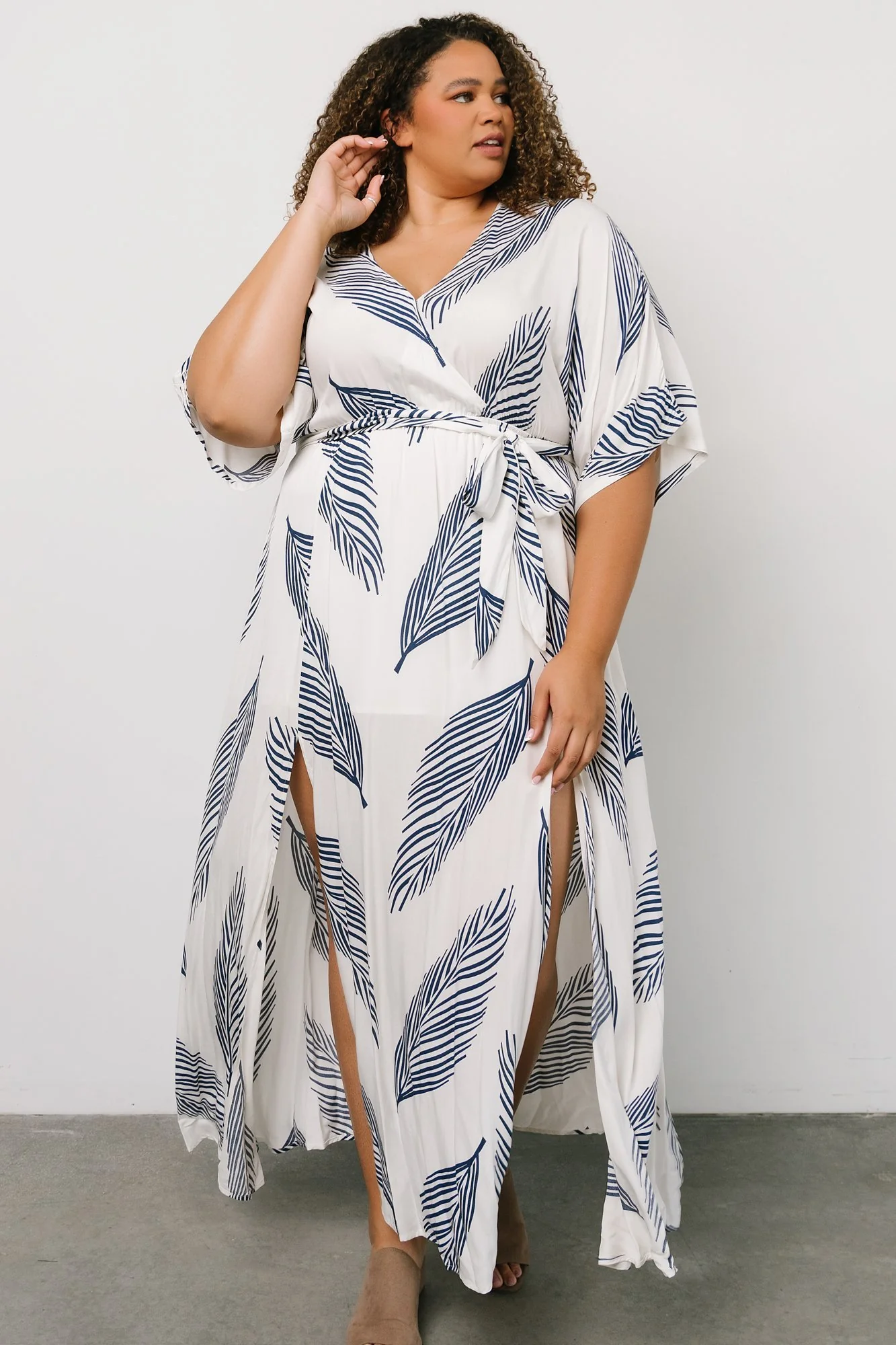 Corinth Maxi Dress | Navy Print