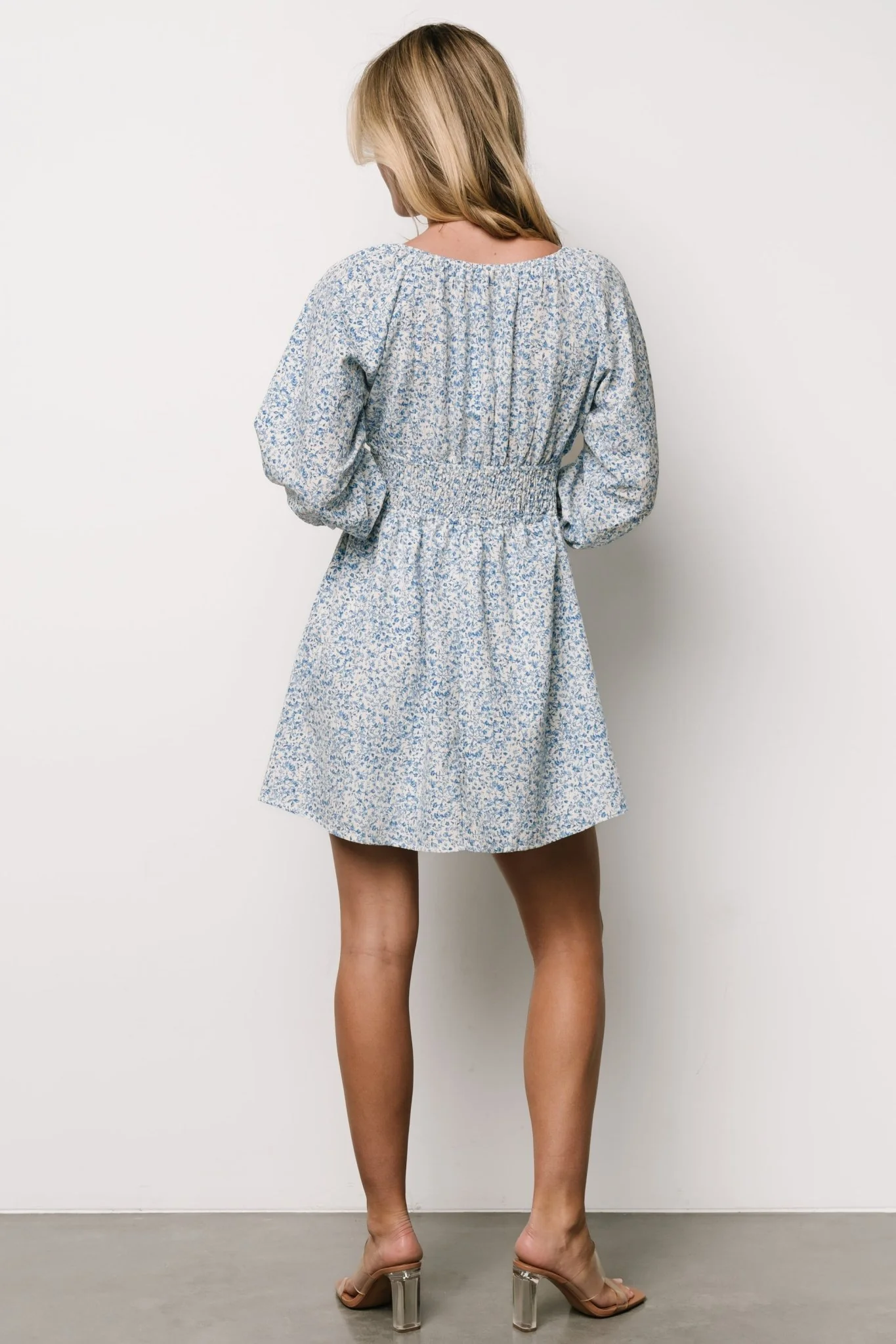 Koa Short Dress | Blue Floral