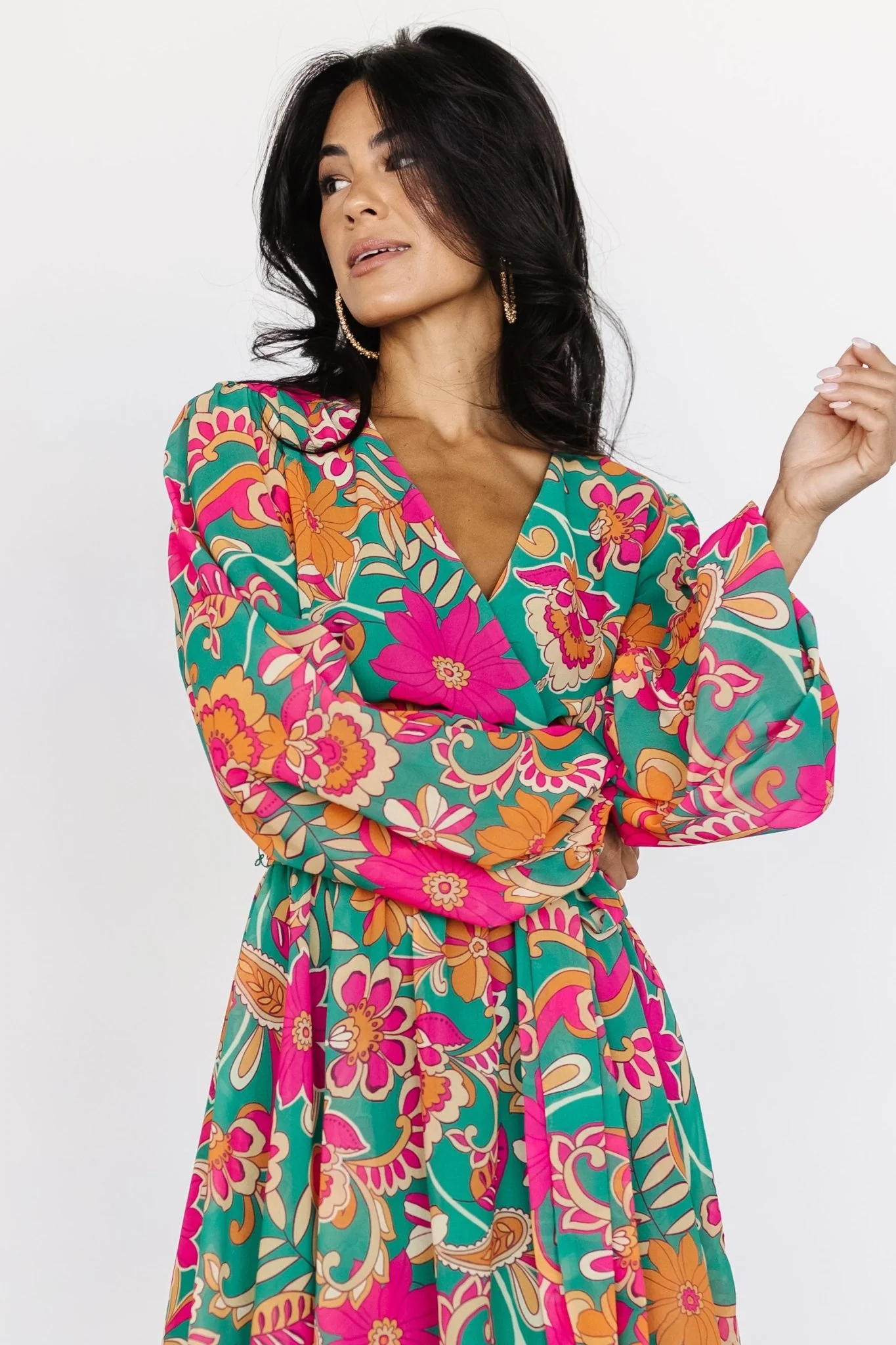 Wesley Mini Dress | Green Multi