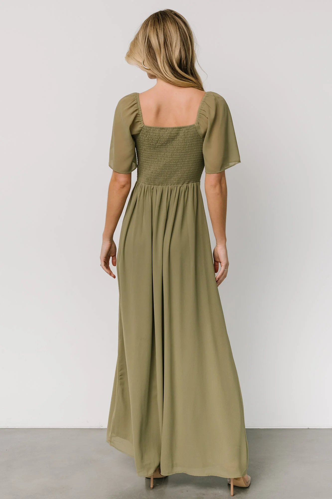 Sierra Sweetheart Maxi Dress | Dusty Olive