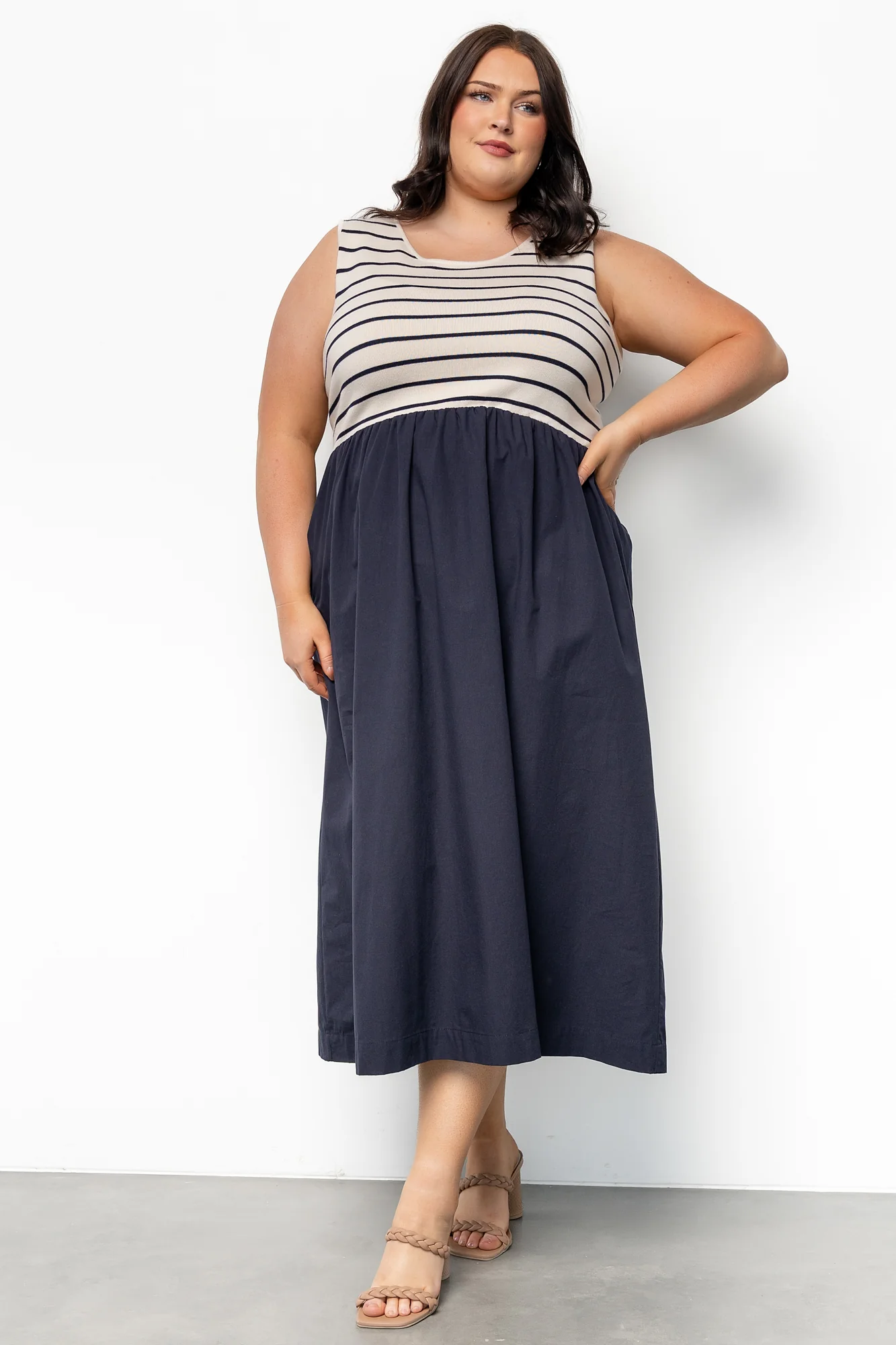 Nantucket Tank Dress | Navy Stripe