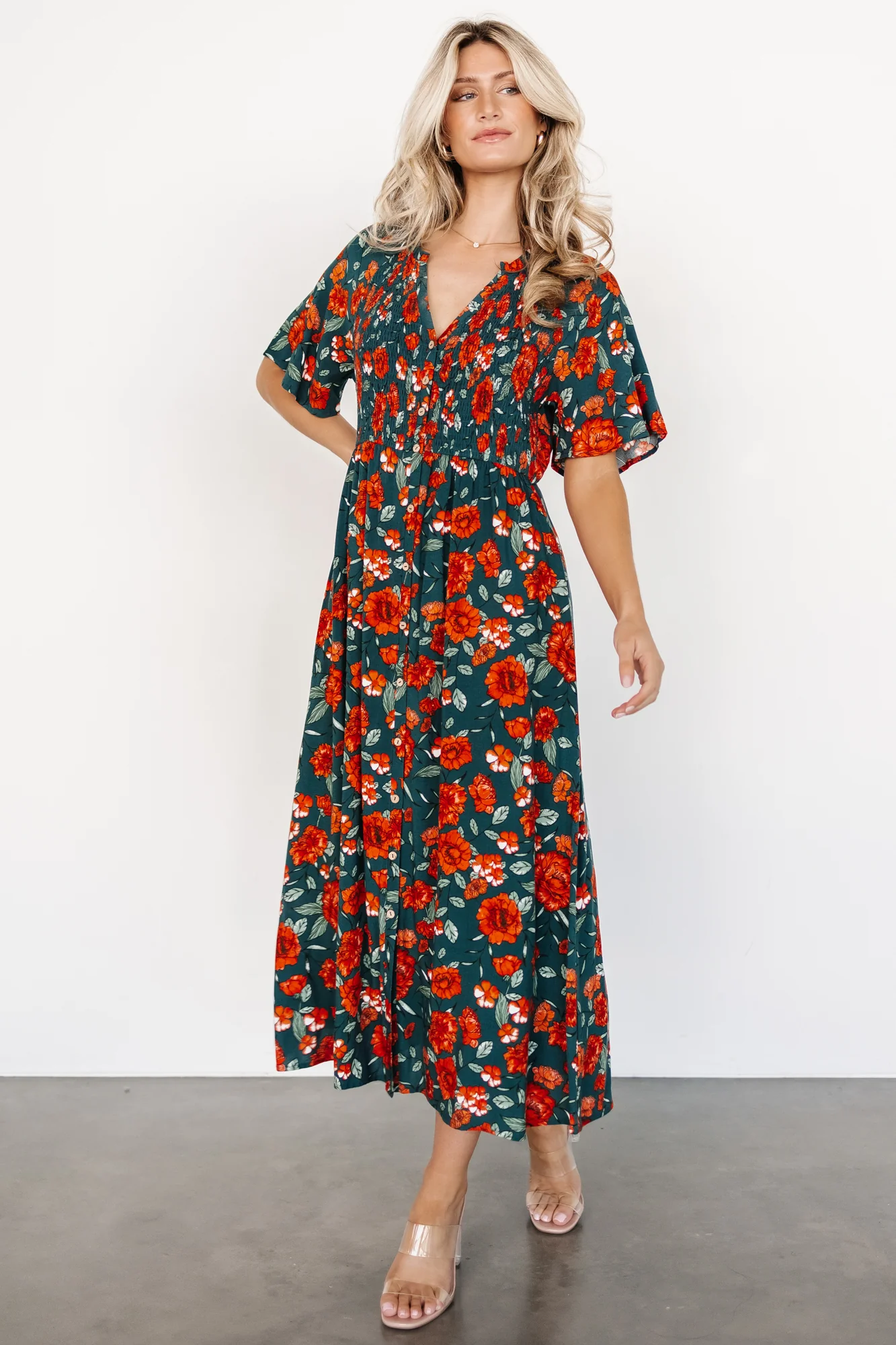 Botega Midi Dress | Jade Multi Floral
