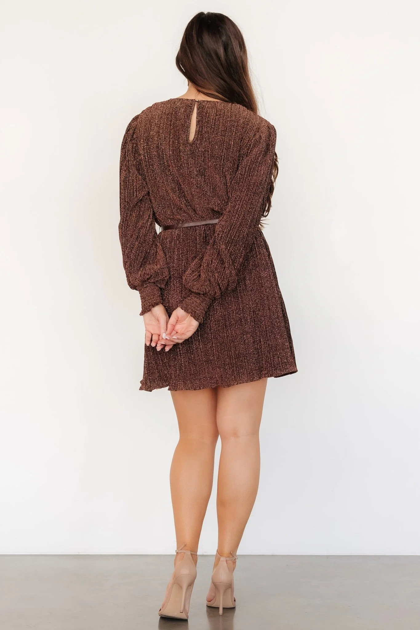 Tiandra Short Dress | Bronze Shimmer