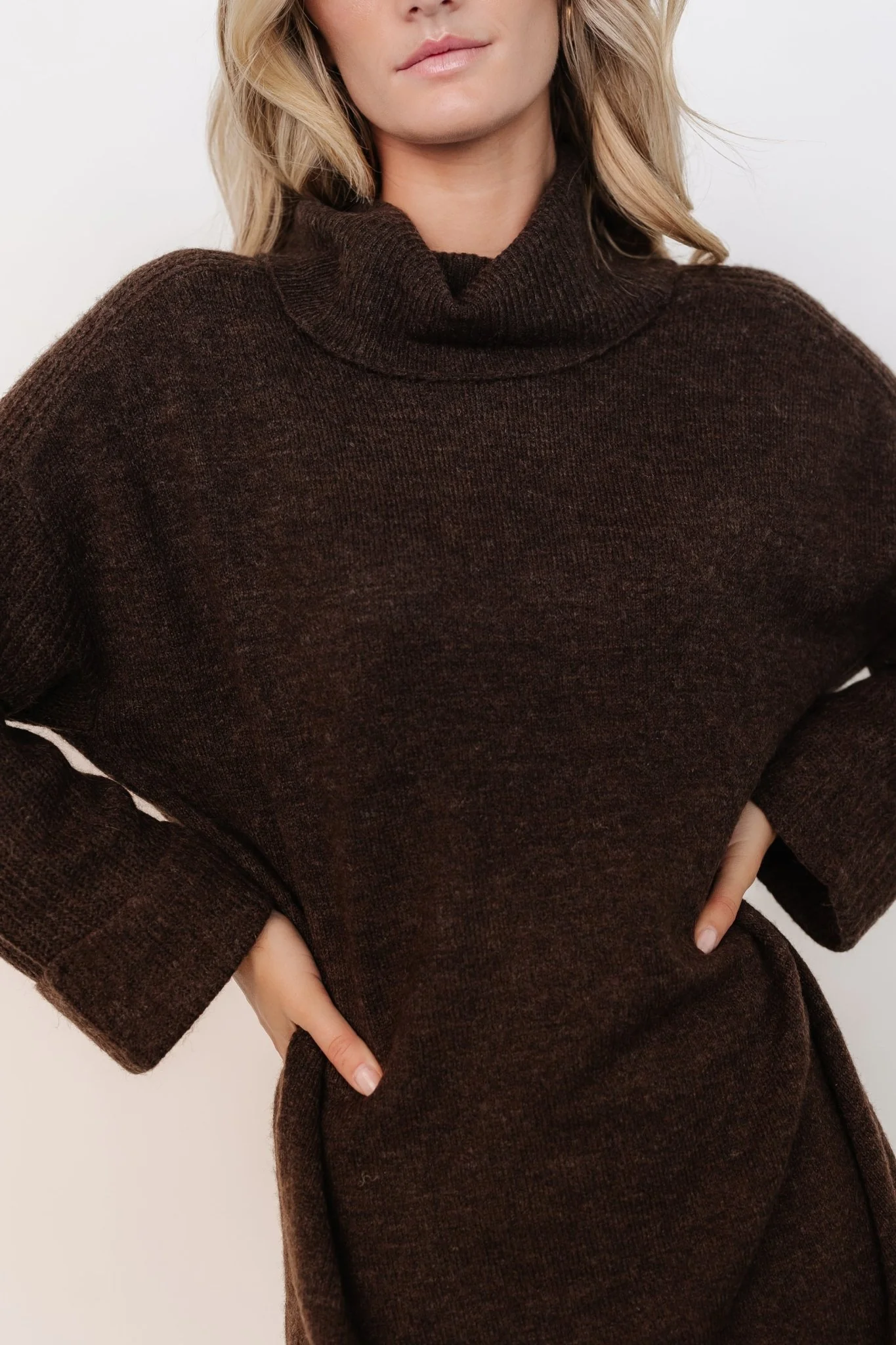 Amy Sweater Dress | Dark Brown
