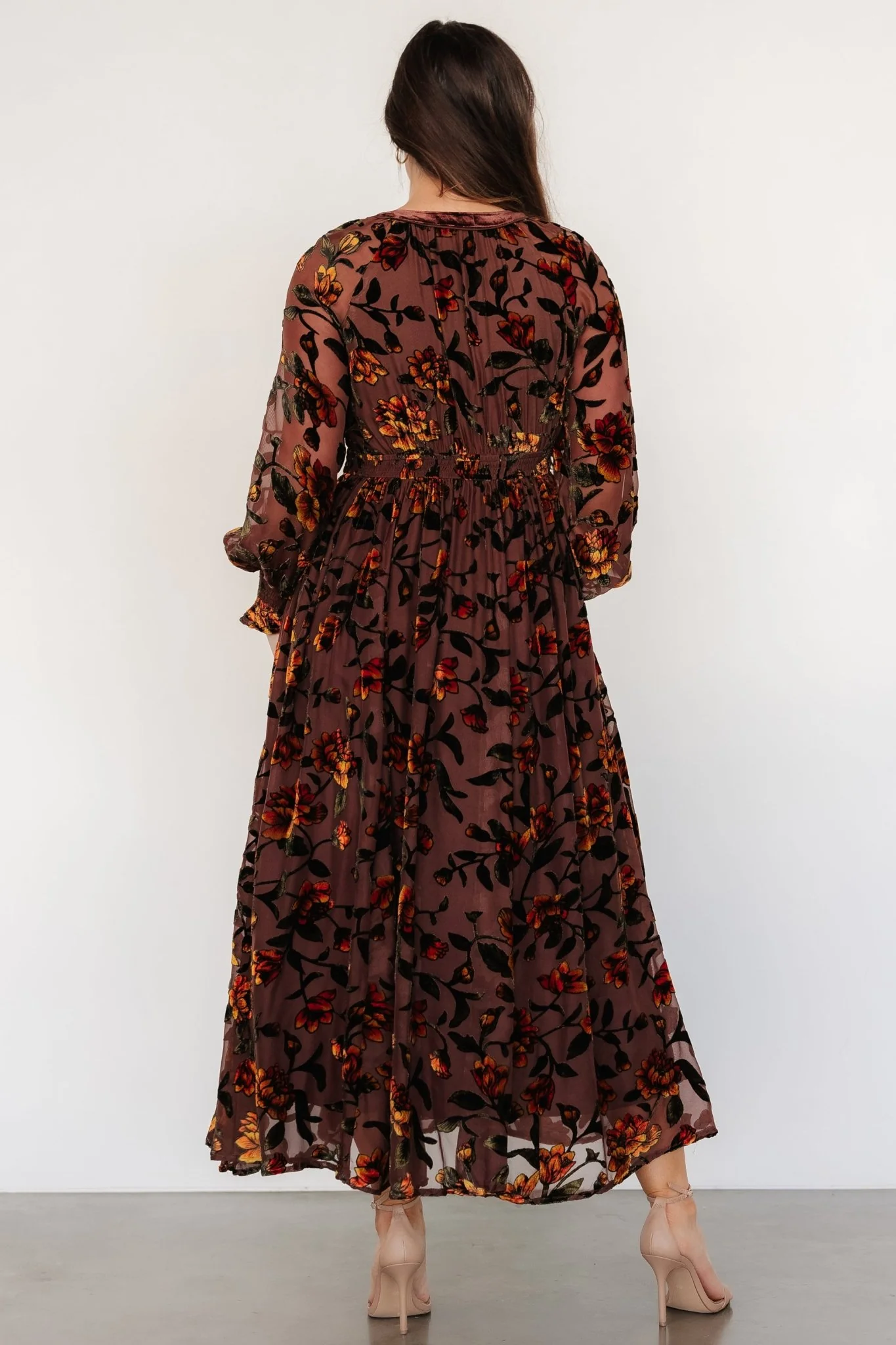 Adele Velvet Dress | Clove + Amber Floral