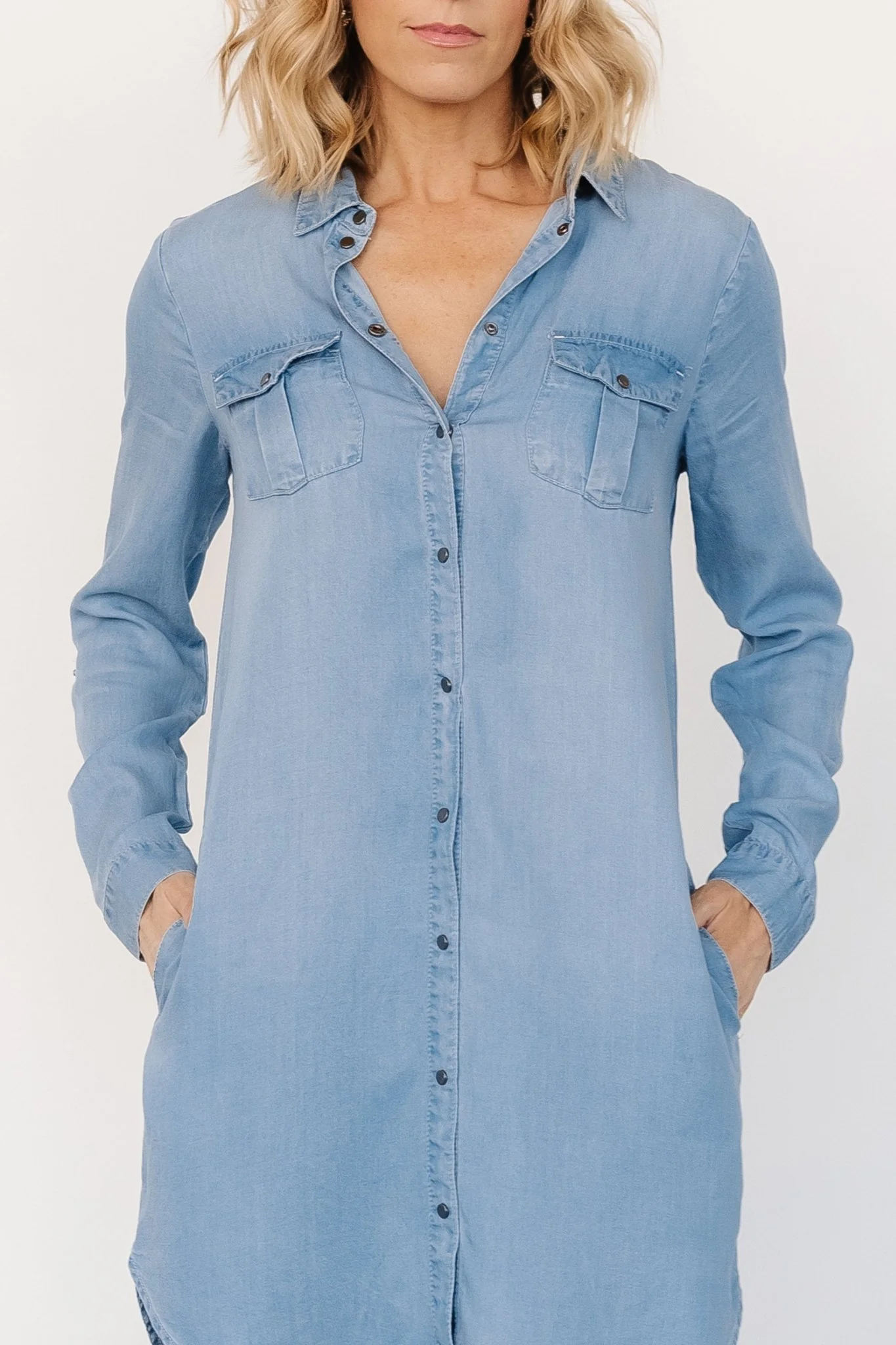 Shania Shirt Dress | Chambray