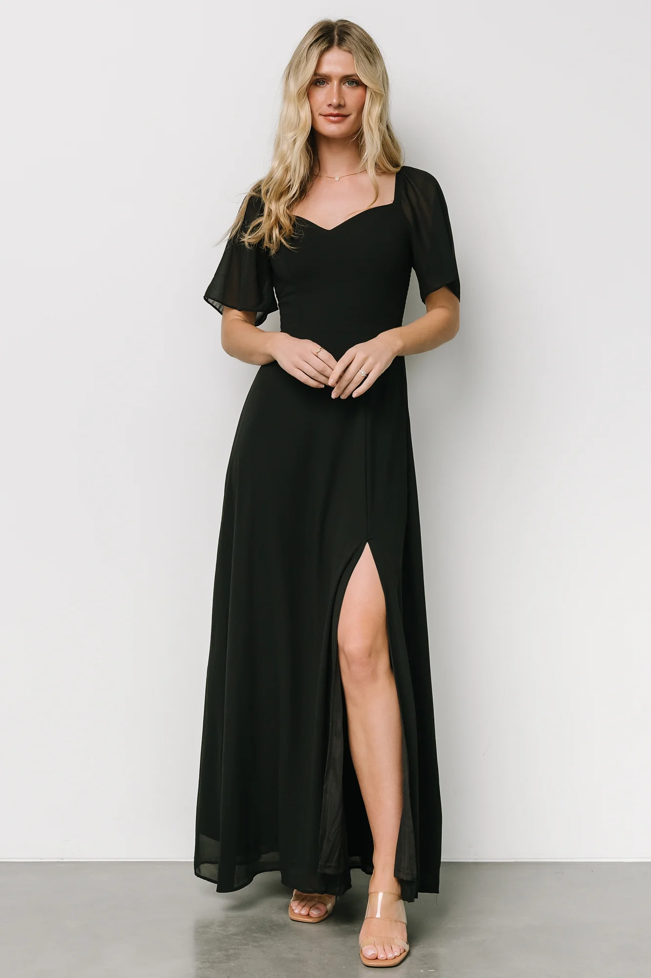 Sierra Sweetheart Maxi Dress | Black