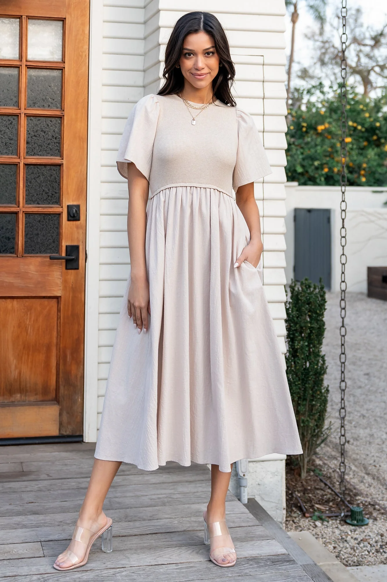 Cici Sweater Dress | Natural