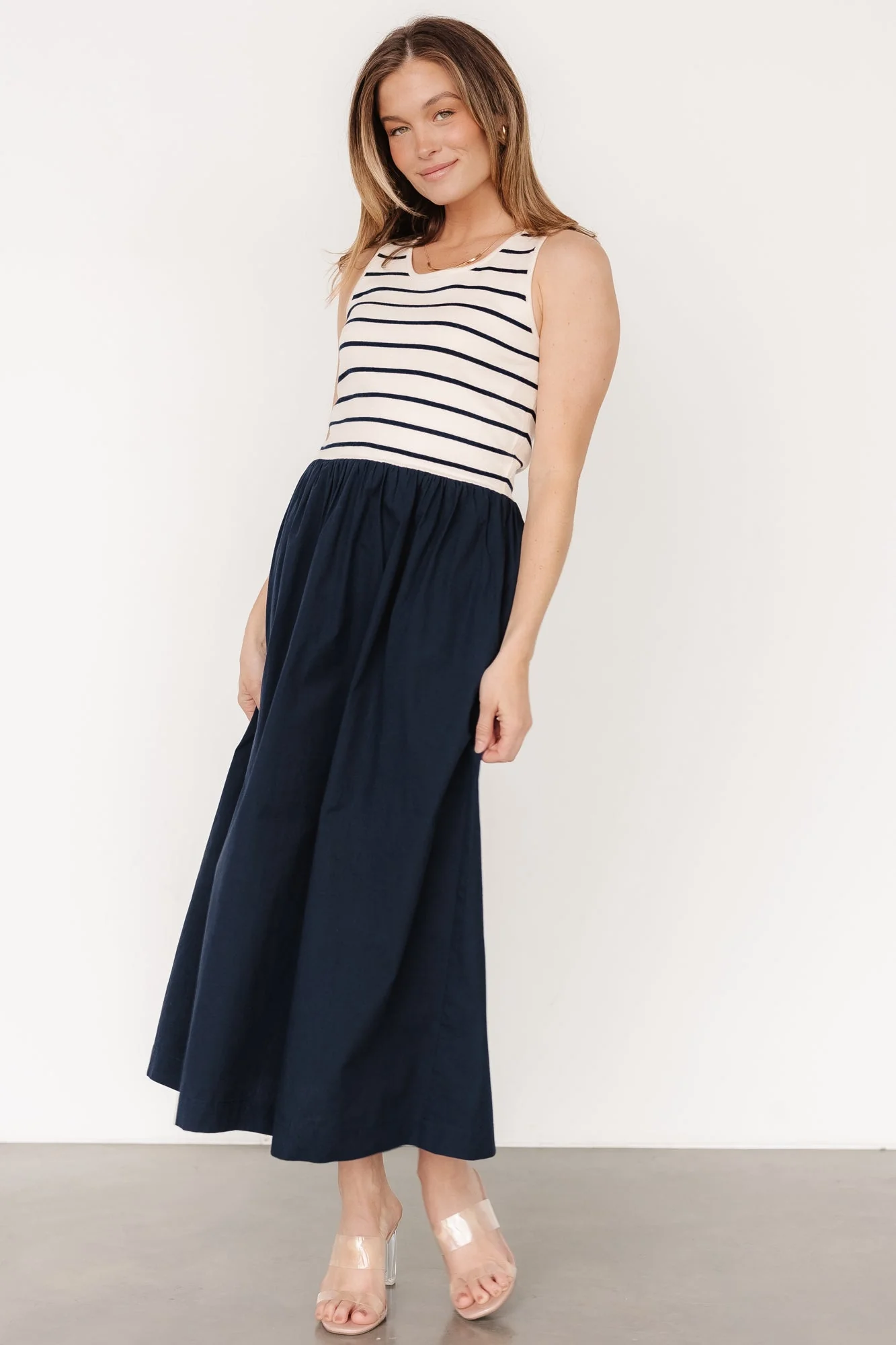 Nantucket Tank Dress | Navy Stripe