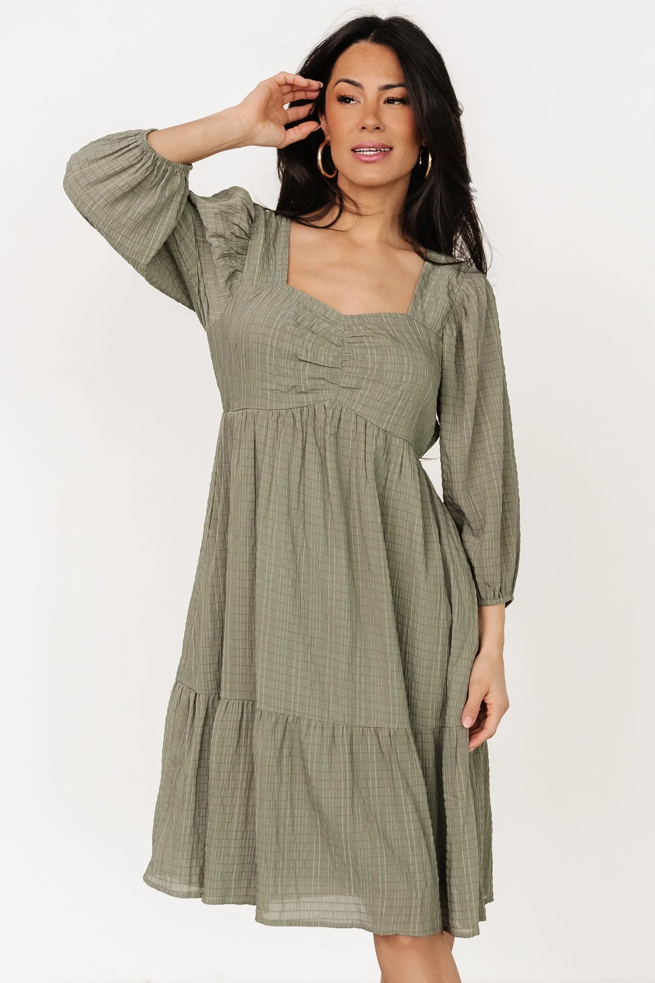 Vaeda Midi Dress | Olive