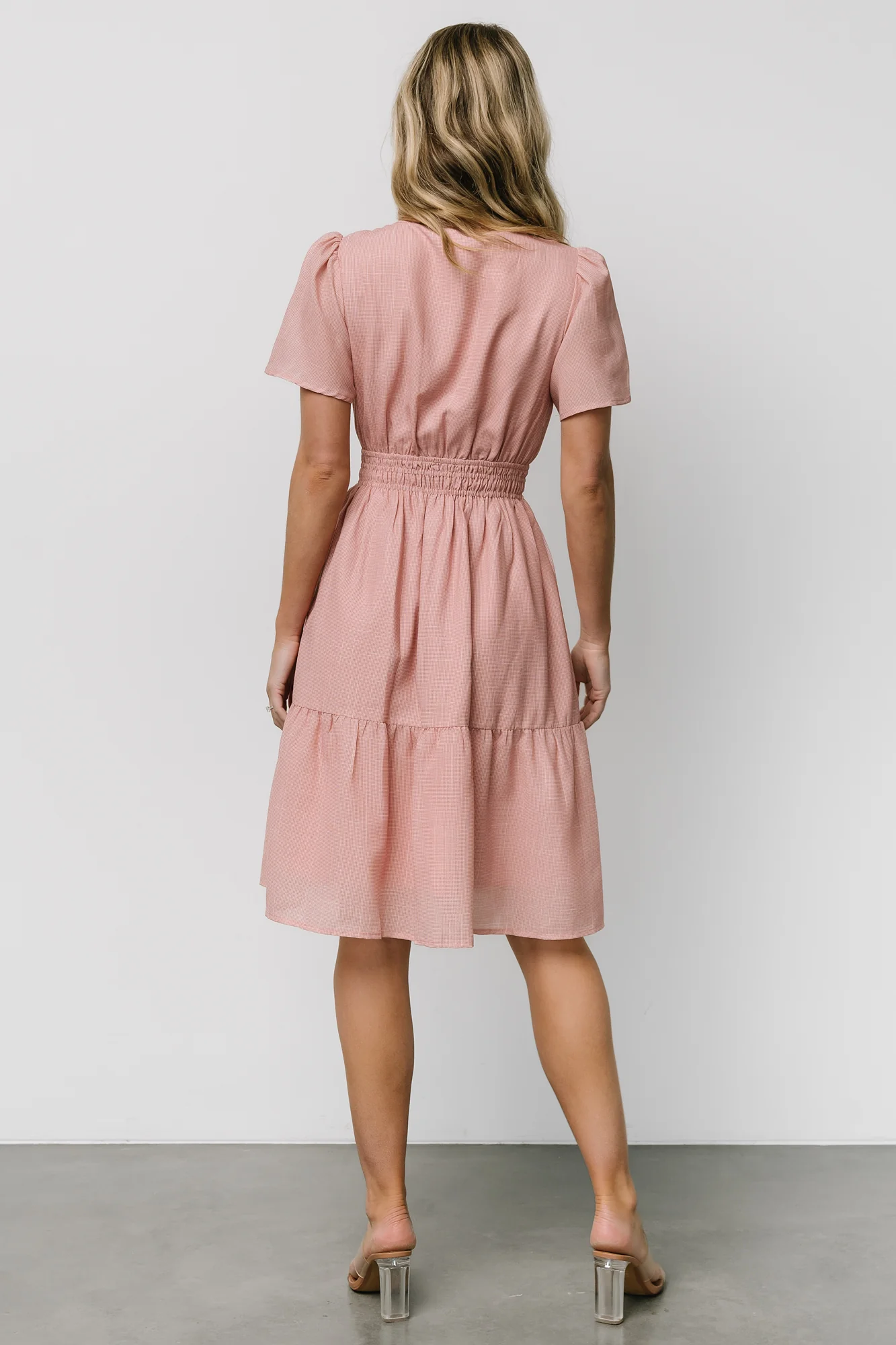 Dita Short Dress | Blush