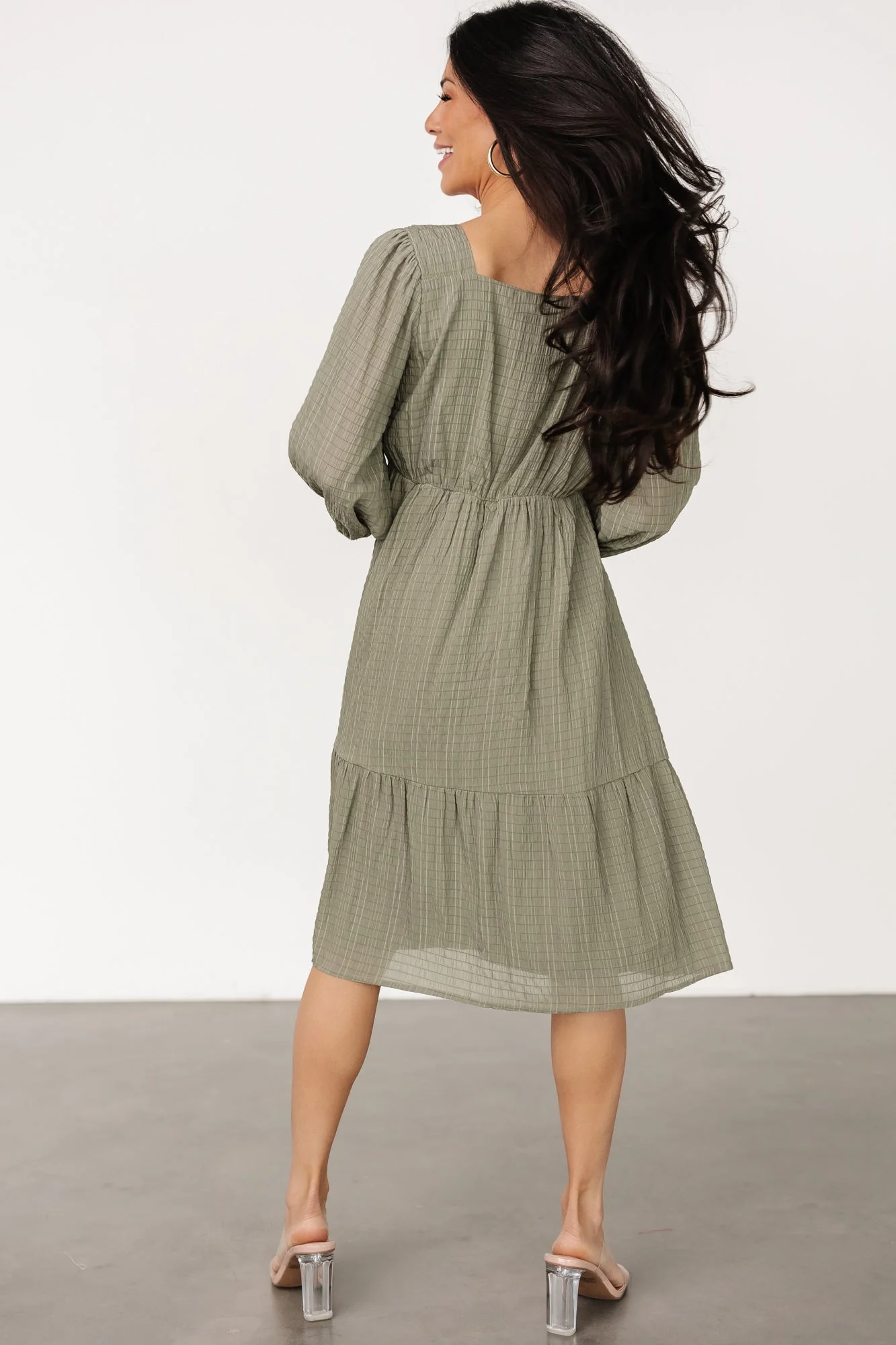 Vaeda Midi Dress | Olive