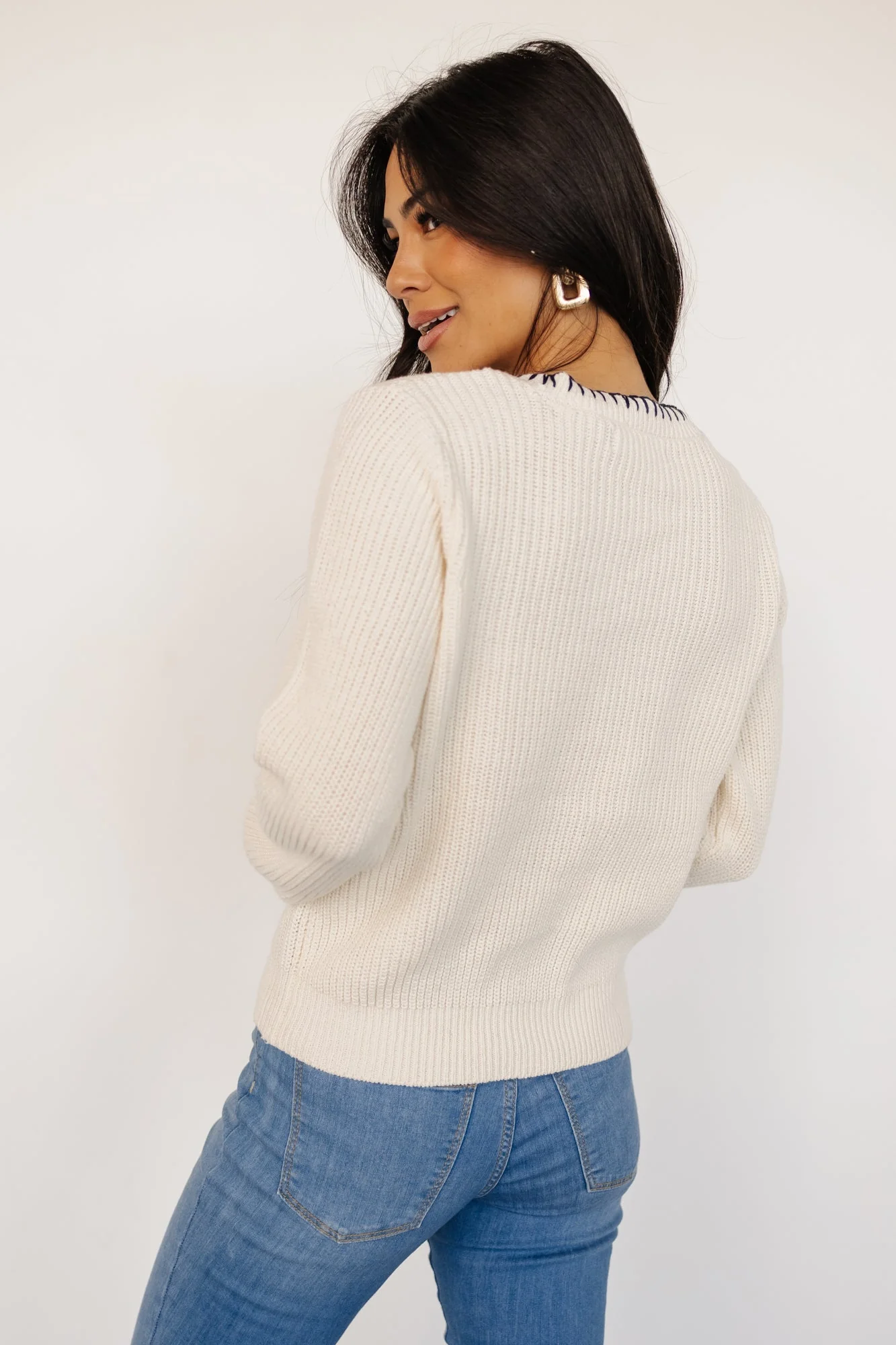 Alyssa Knit Sweater | Cream