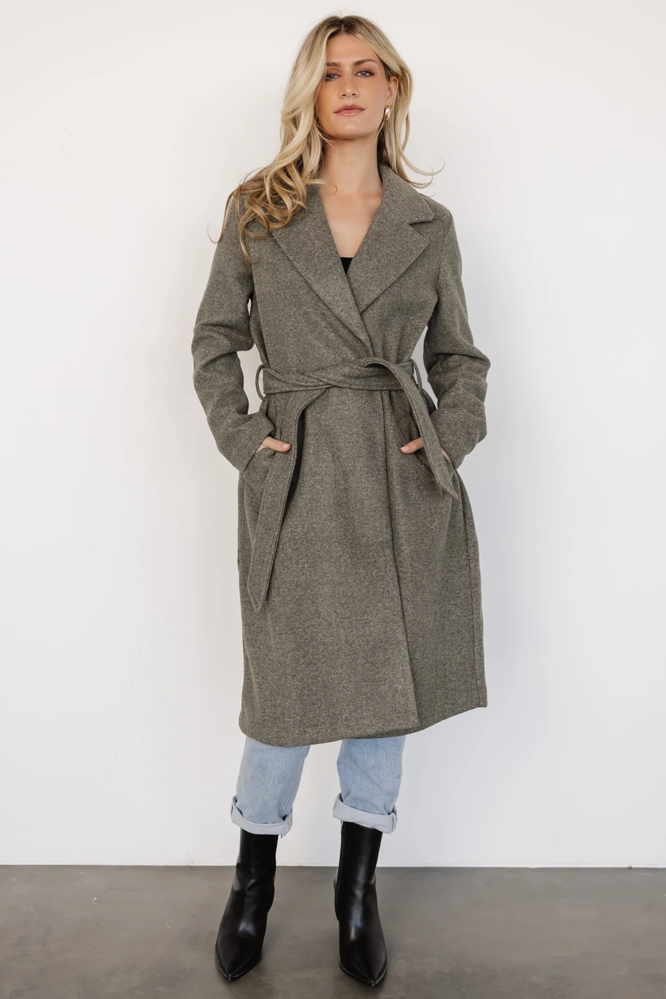 Valdez Long Coat | Olive