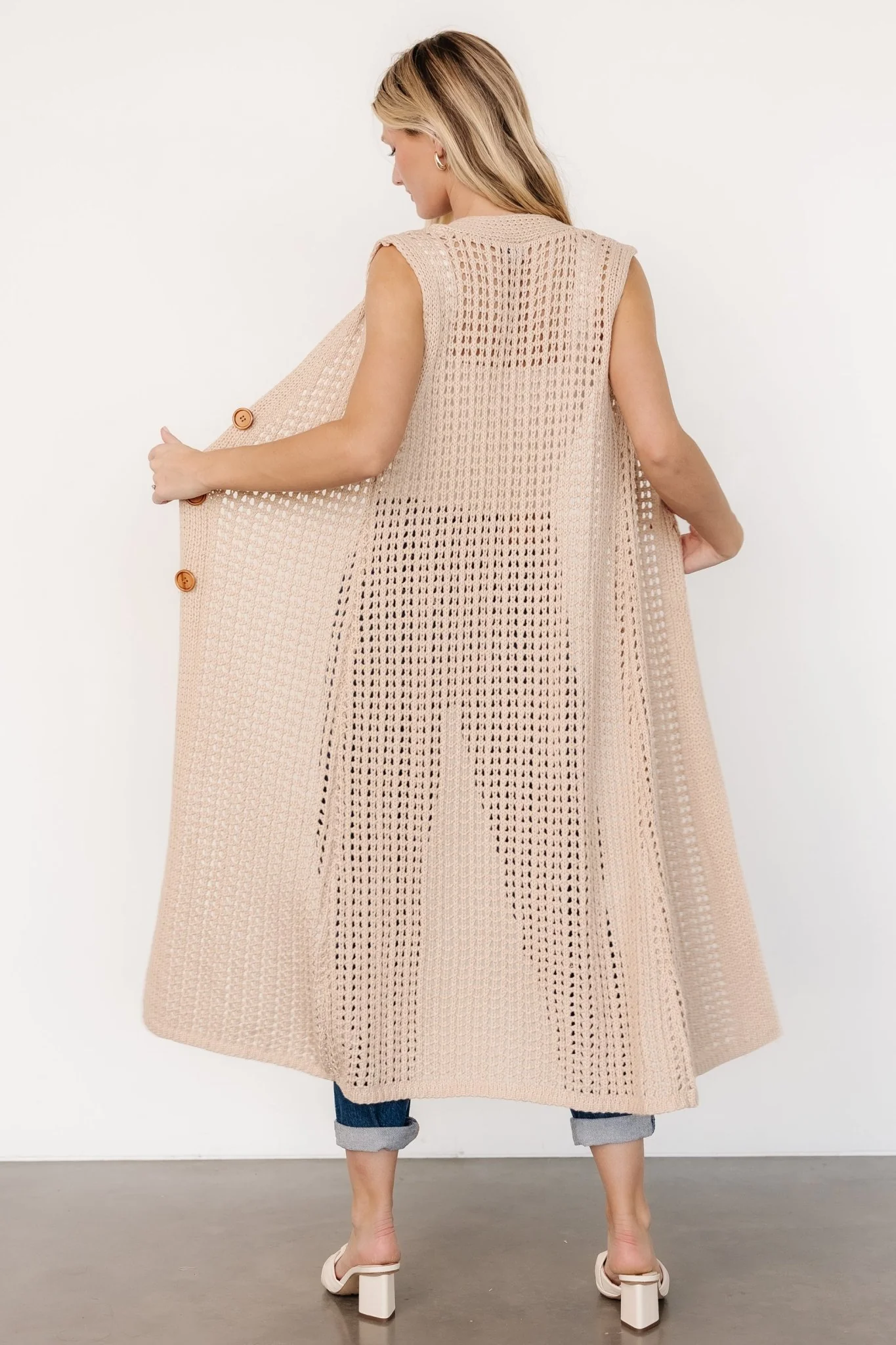 Bretta Duster Vest | Natural