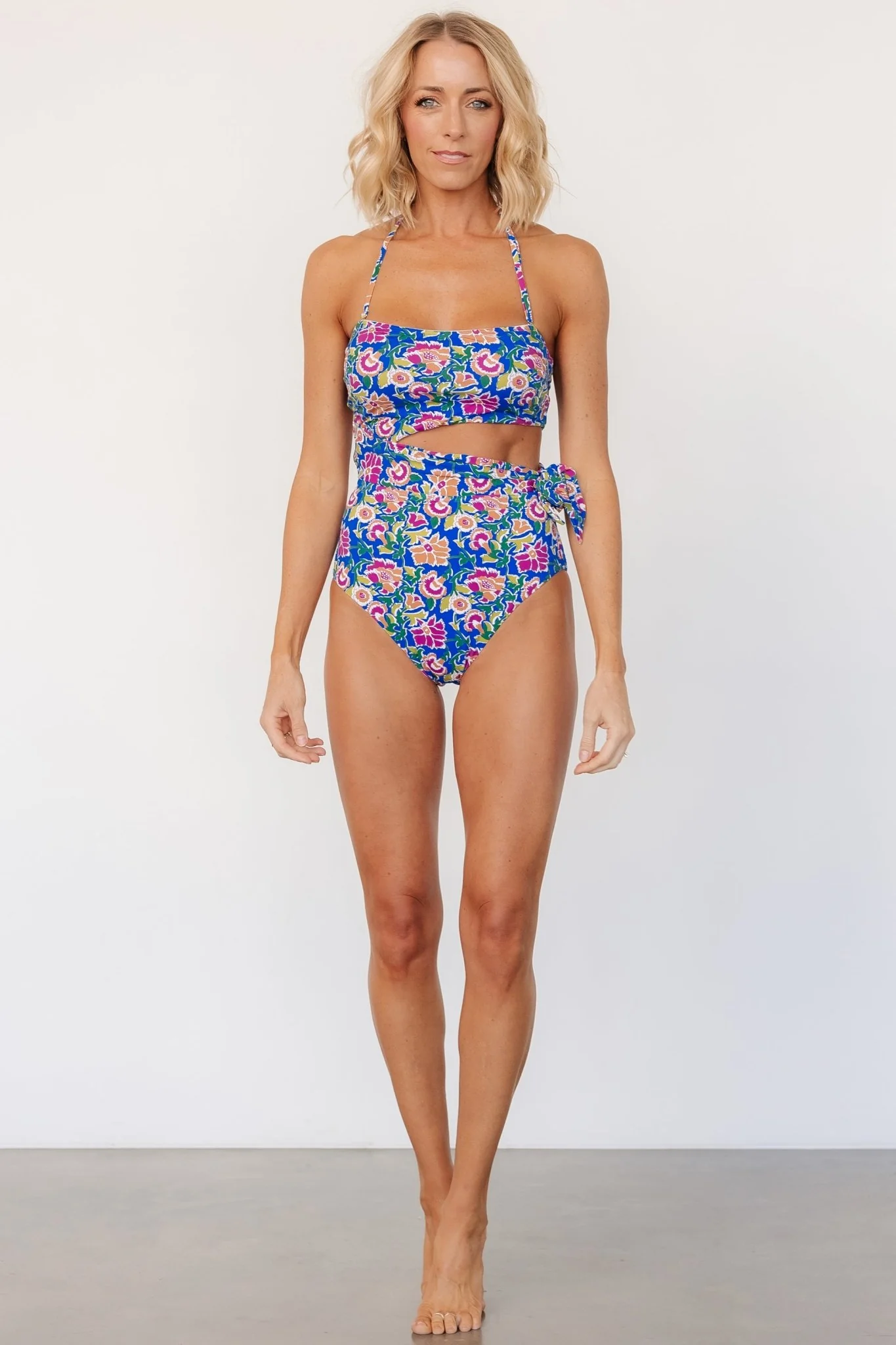 Trieste One Piece | Blue + Multi Floral