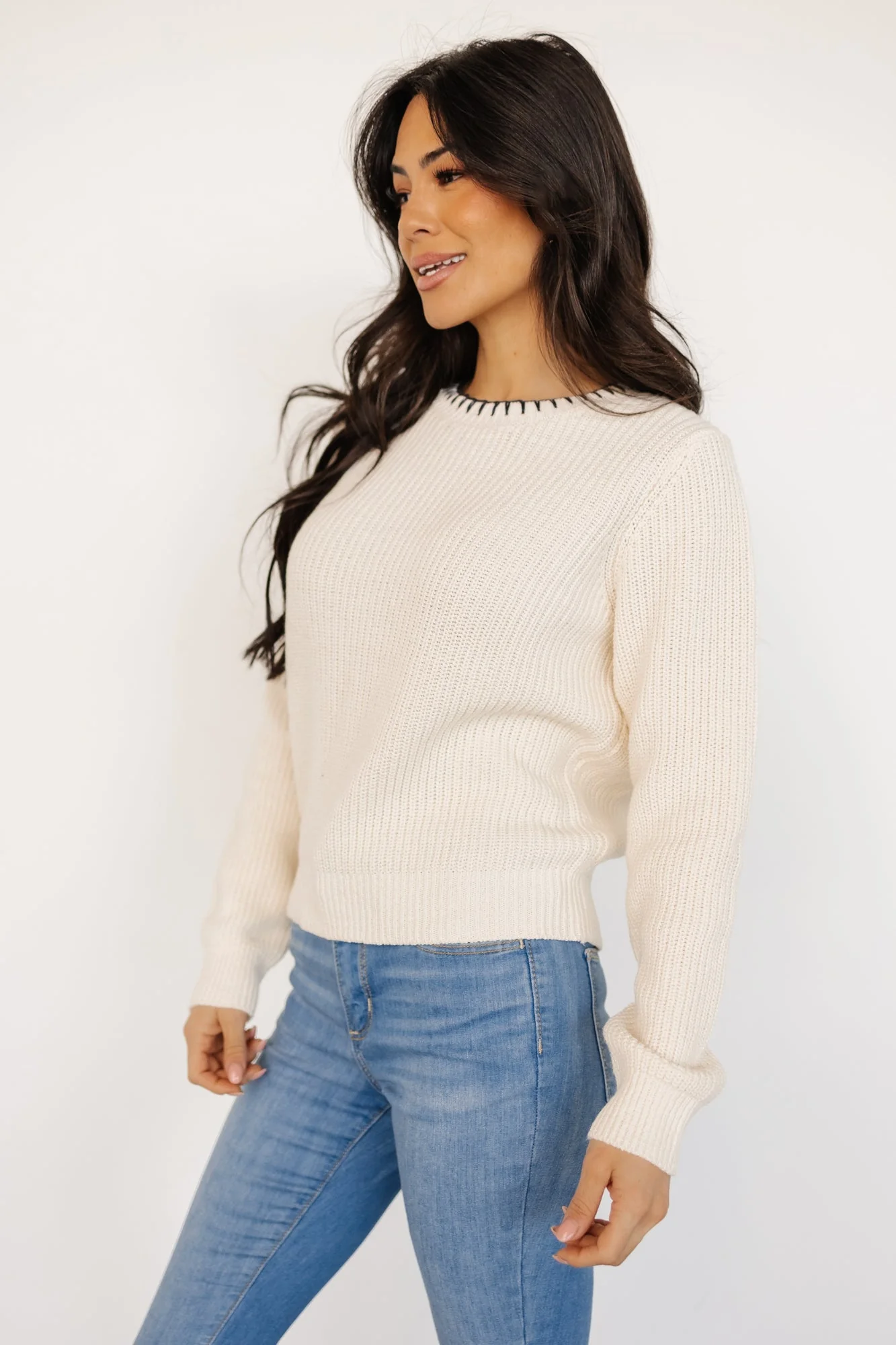Alyssa Knit Sweater | Cream