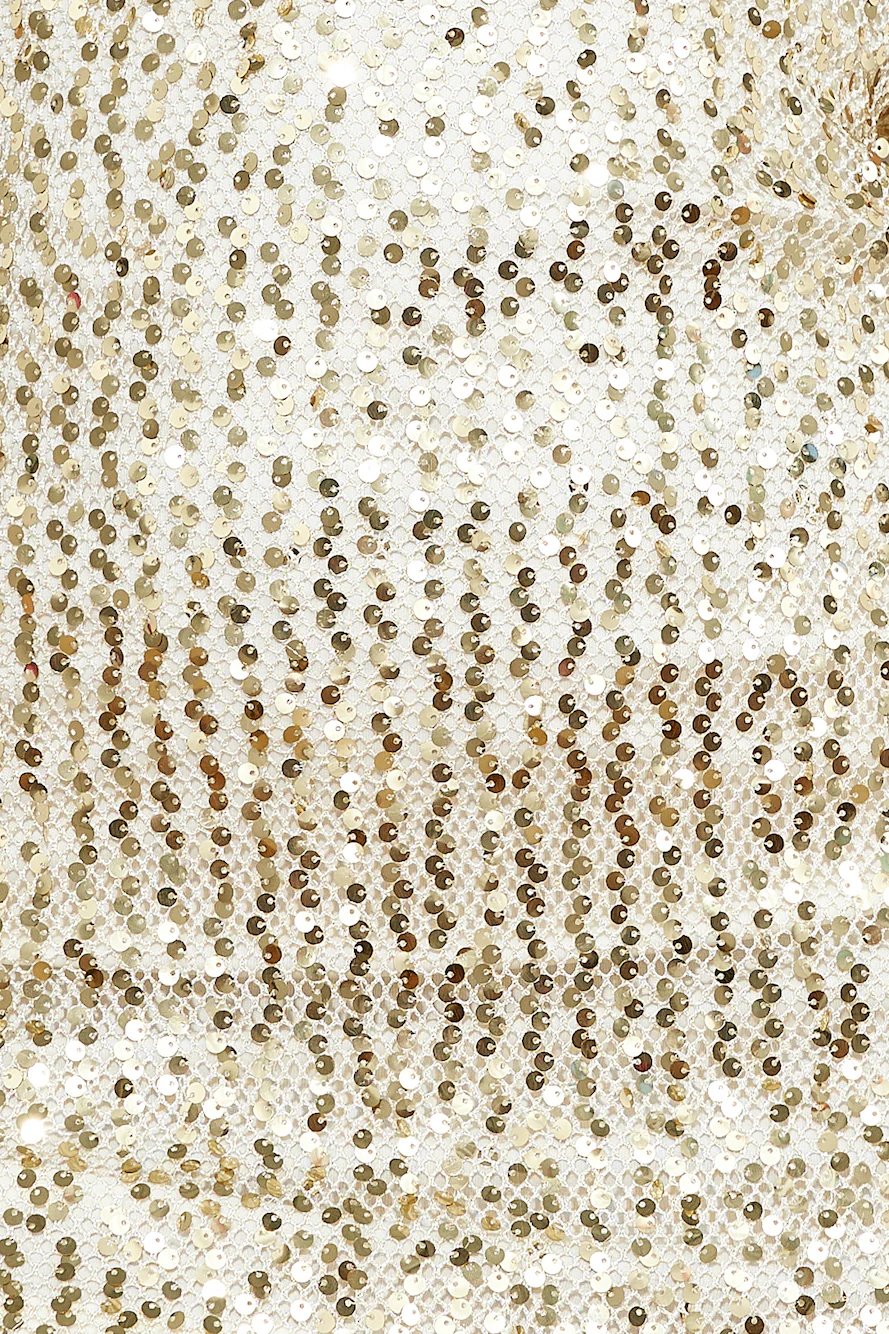 Want Me Sequin Mini Dress Gold