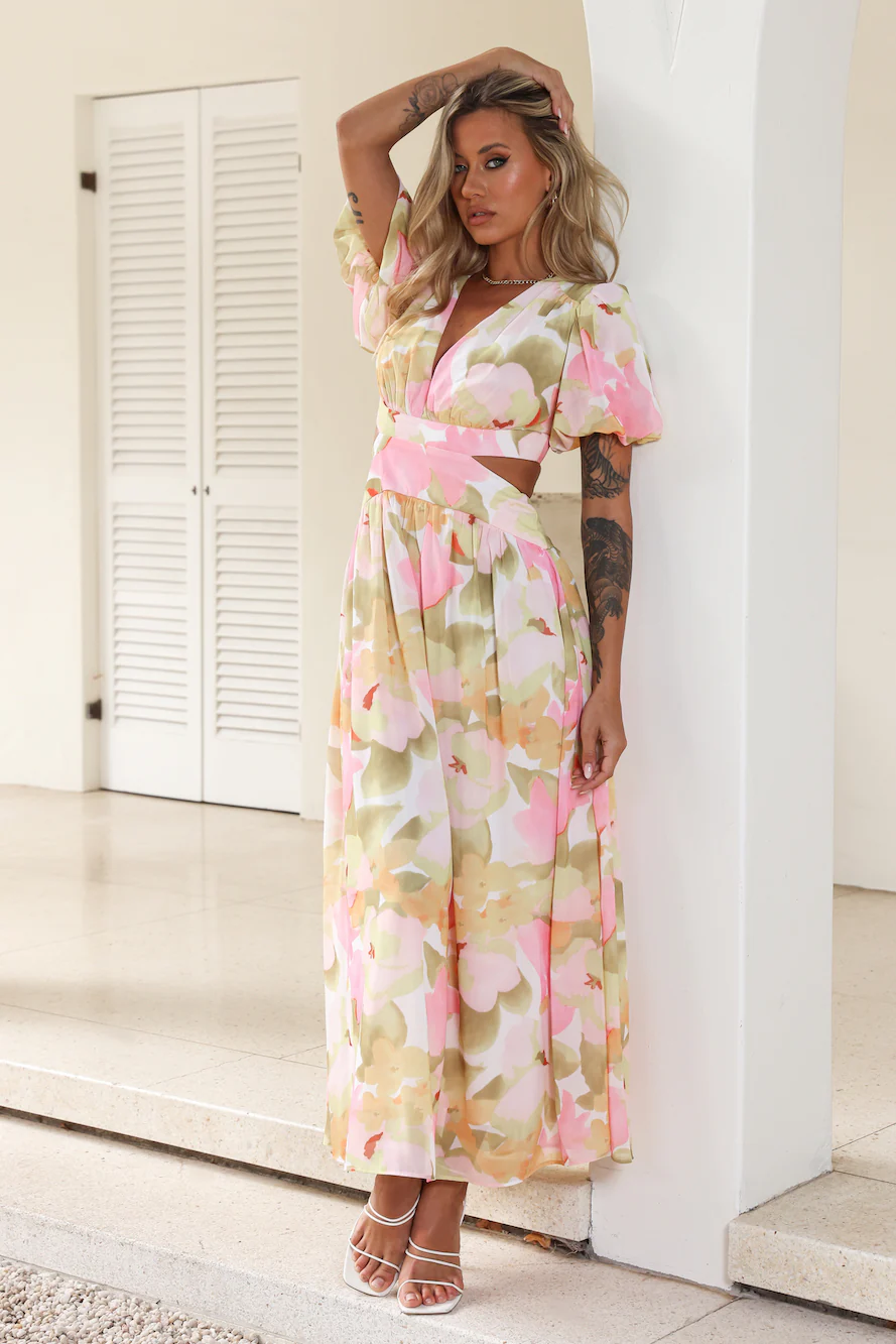 Starlight Splendor Maxi Dress Floral