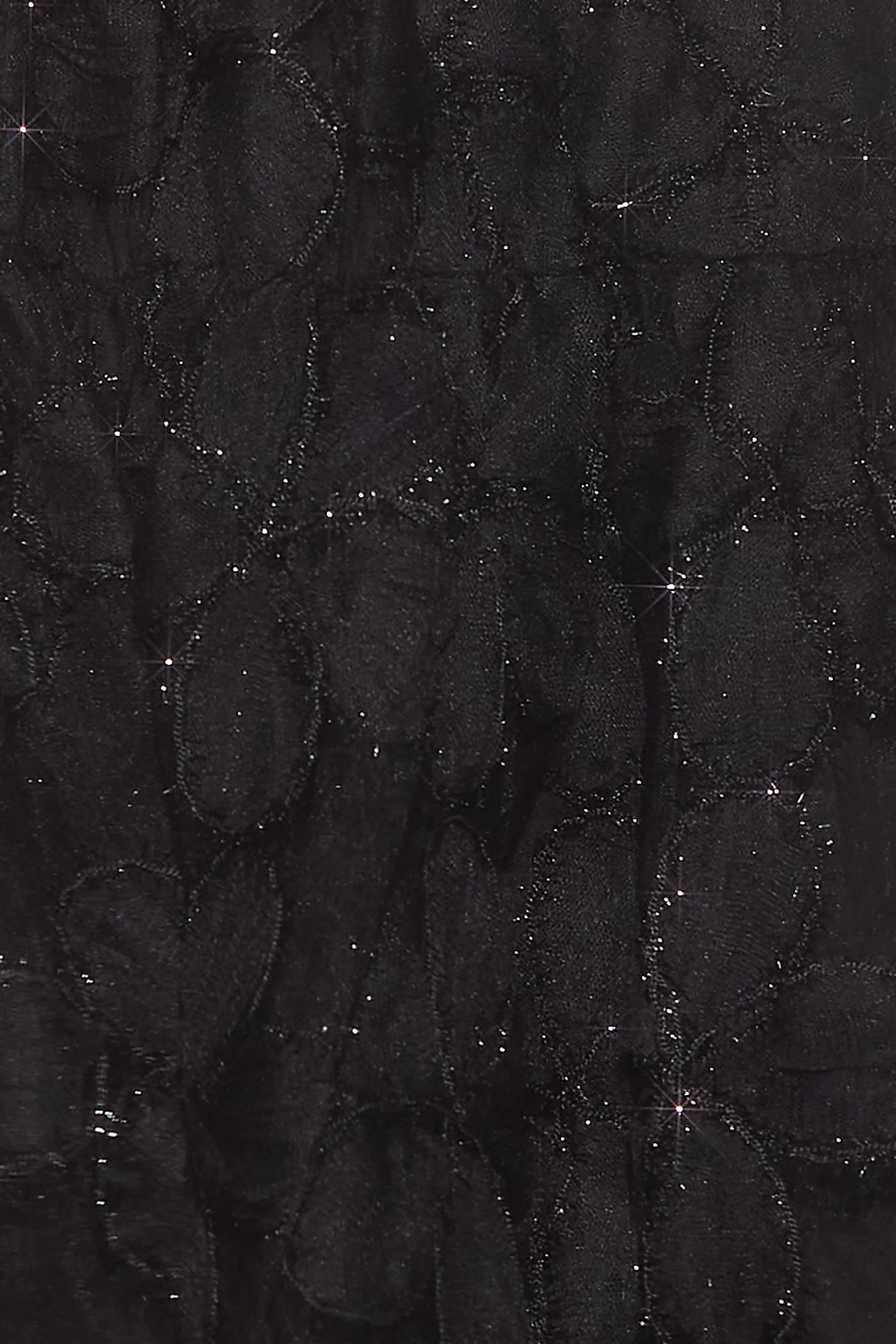 Darkest Sparkle Strapless Mini Dress Black