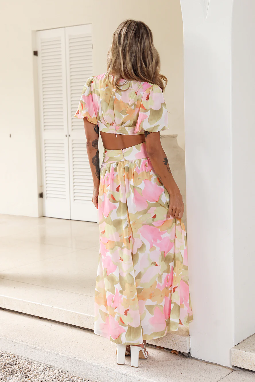 Starlight Splendor Maxi Dress Floral