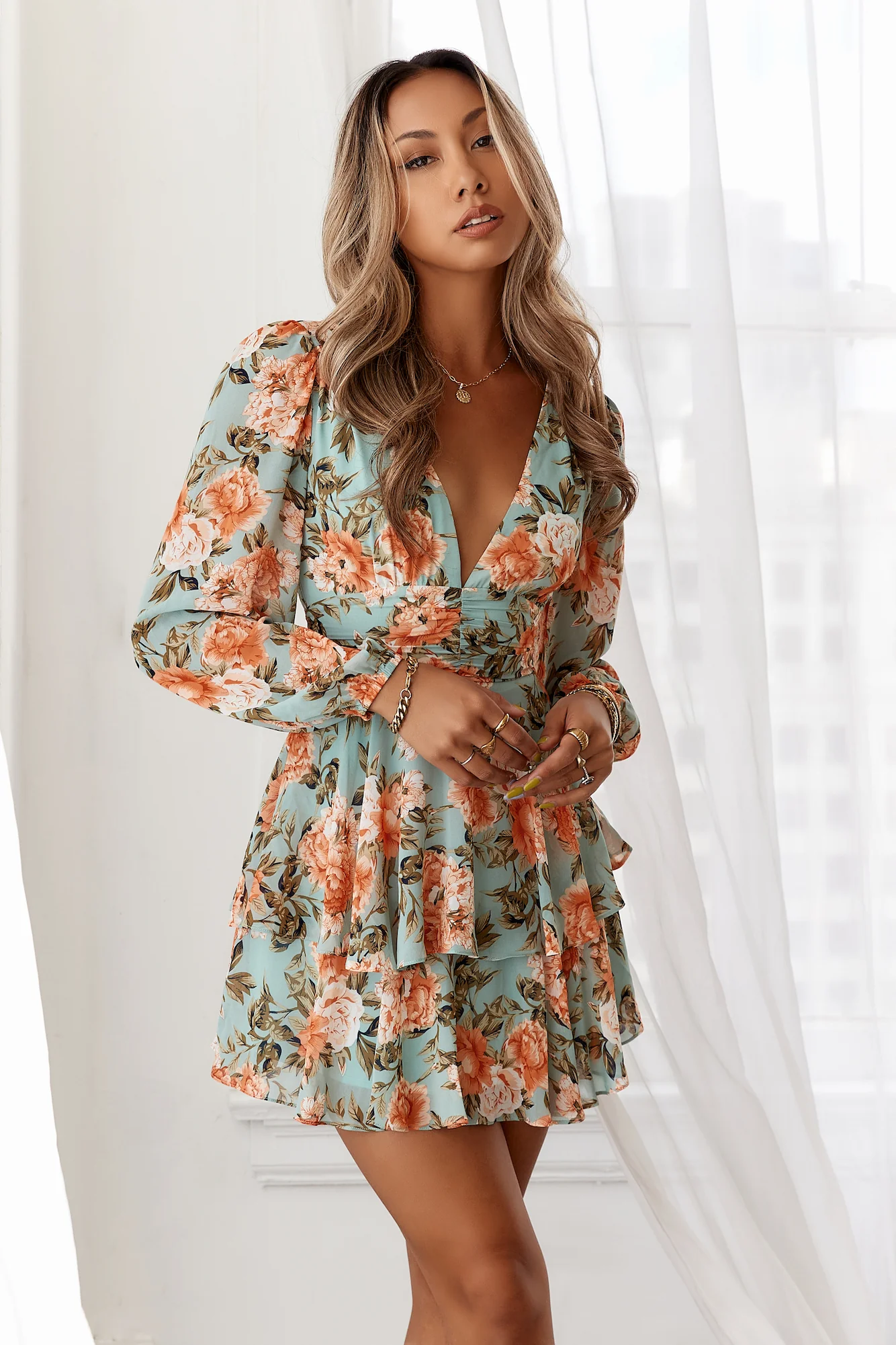 Peppamayo Miami Love Dress Mint