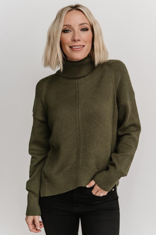 Collins Knit Sweater | Olive