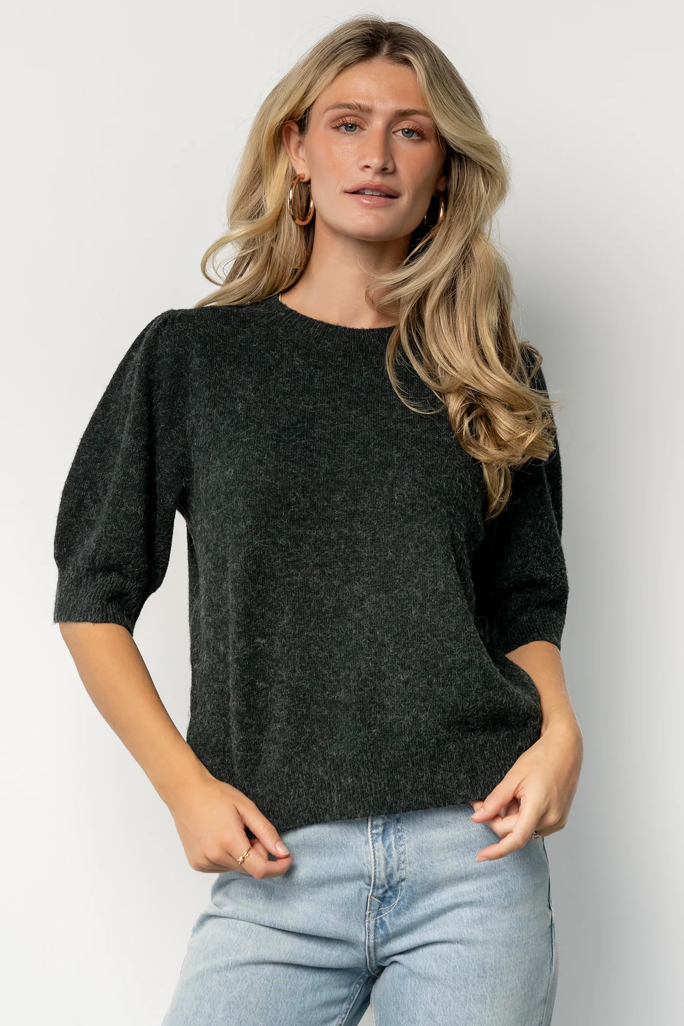 Keira Sweater Top | Dark Green