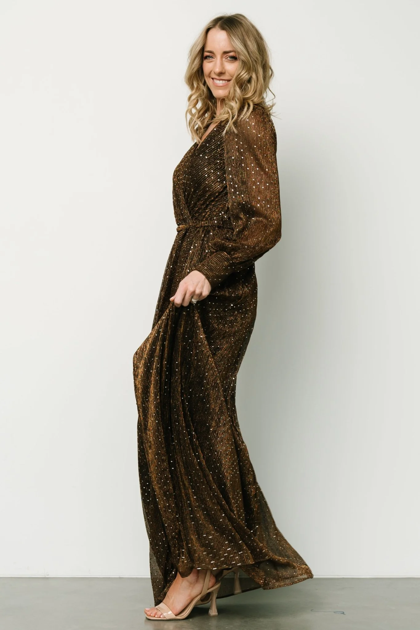 Abigail Sparkle Gown | Bronze