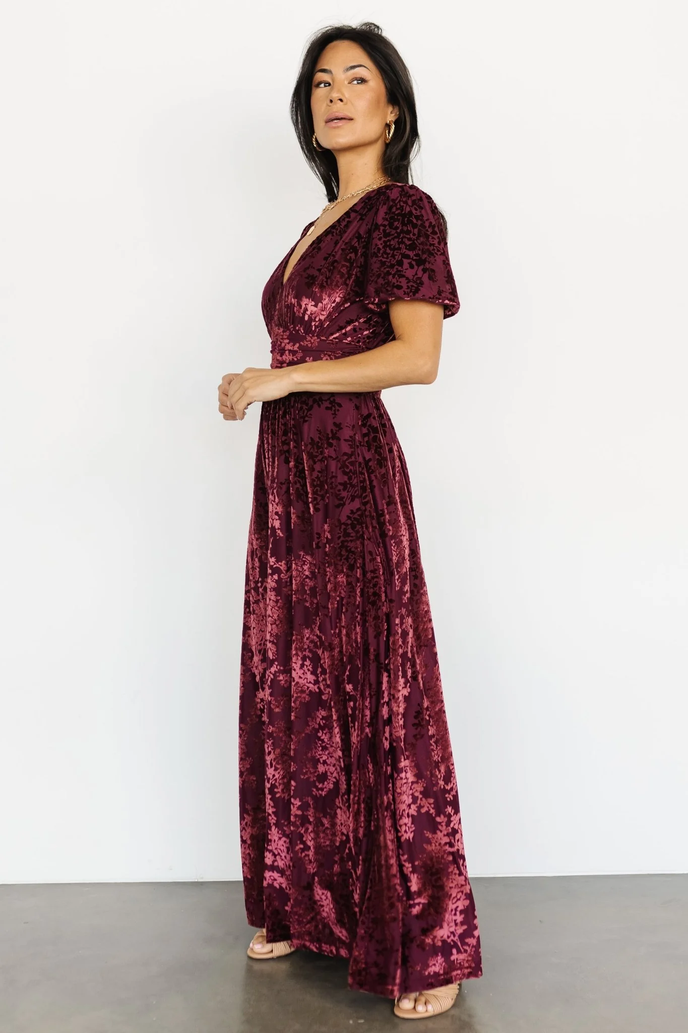 Leslie Velvet Maxi Dress | Mulberry