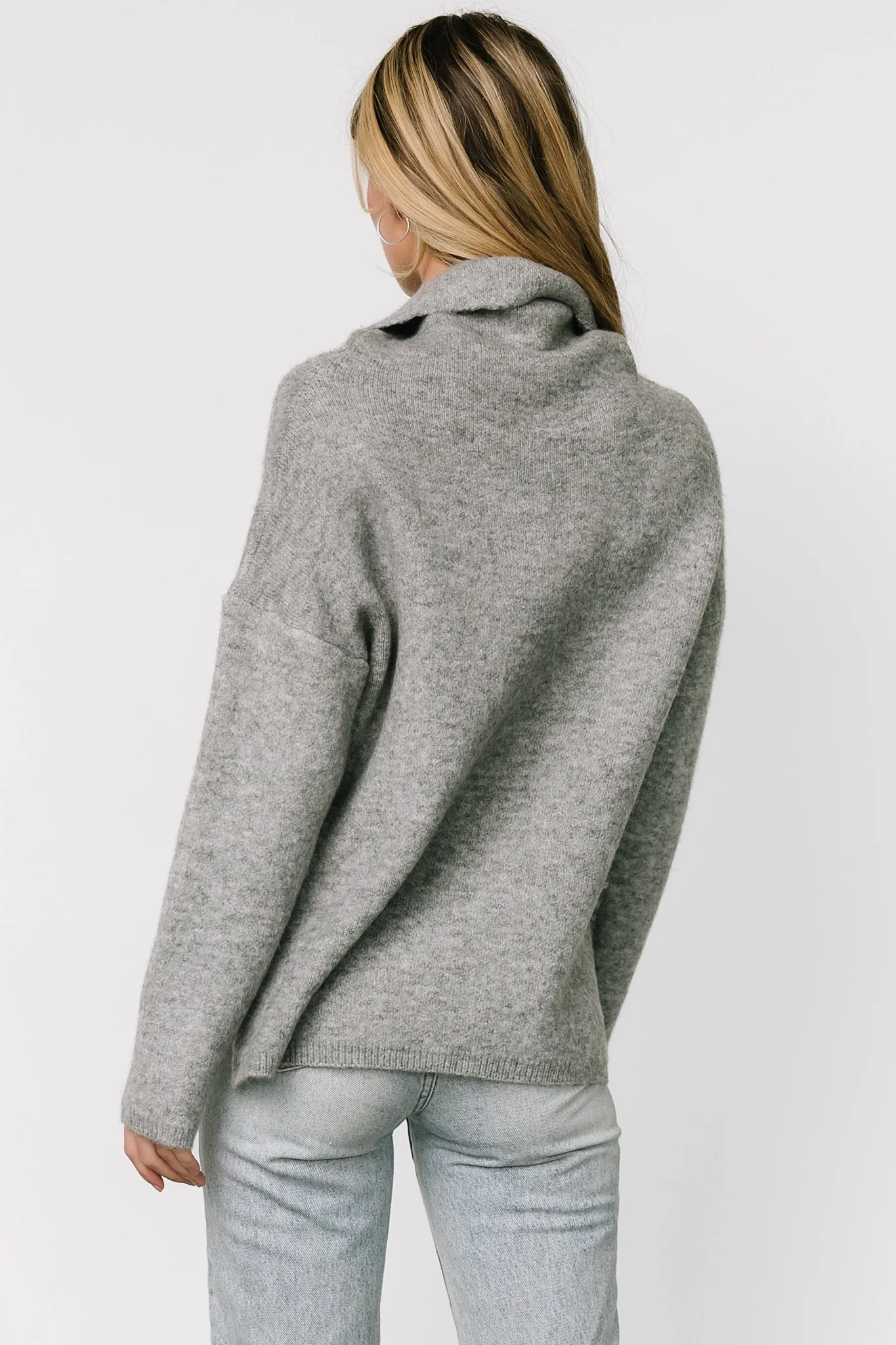 Lyon Turtleneck Sweater | Gray