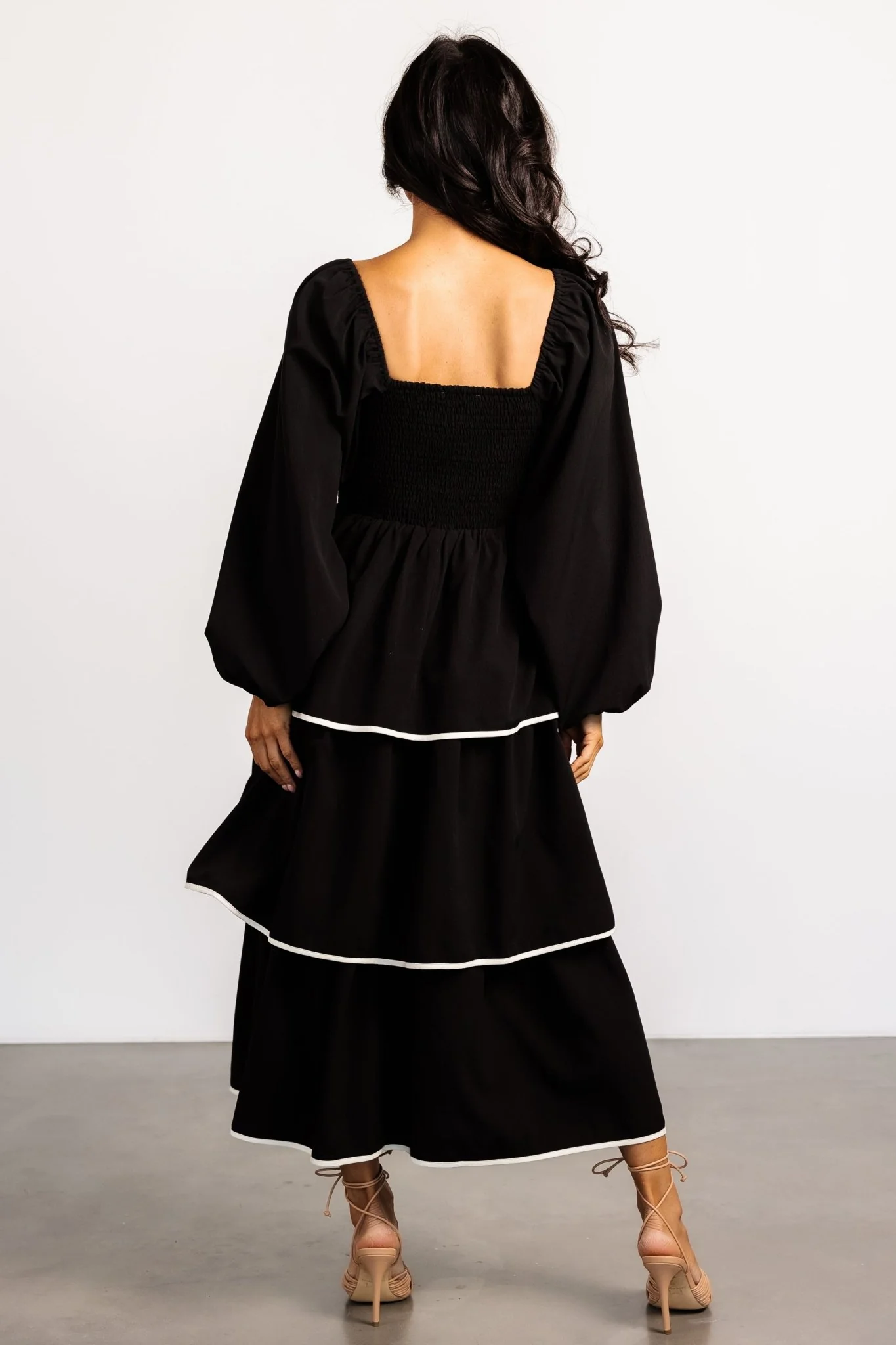 Barcelona Tiered Dress | Black