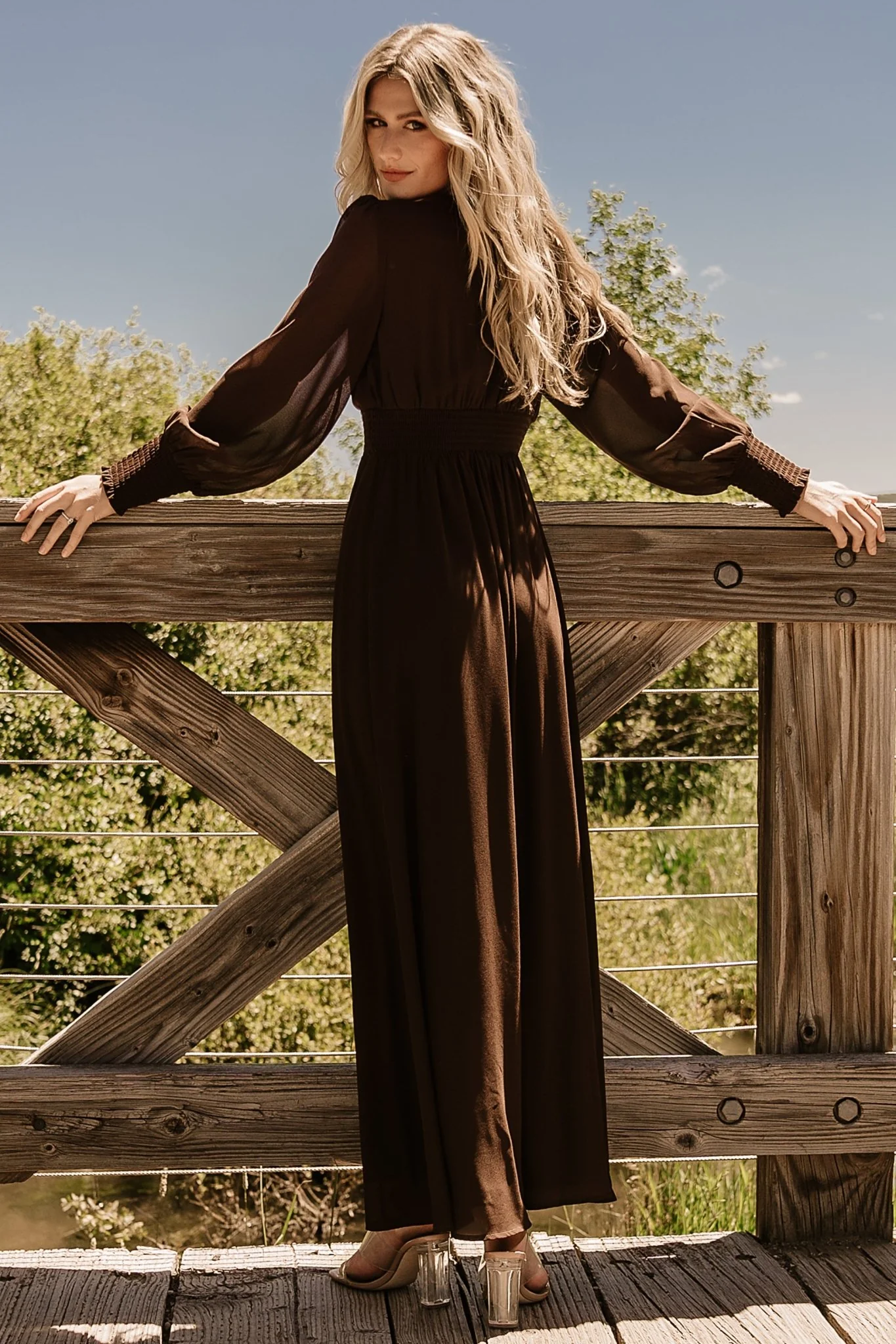 Olivia Maxi Dress | Dark Brown