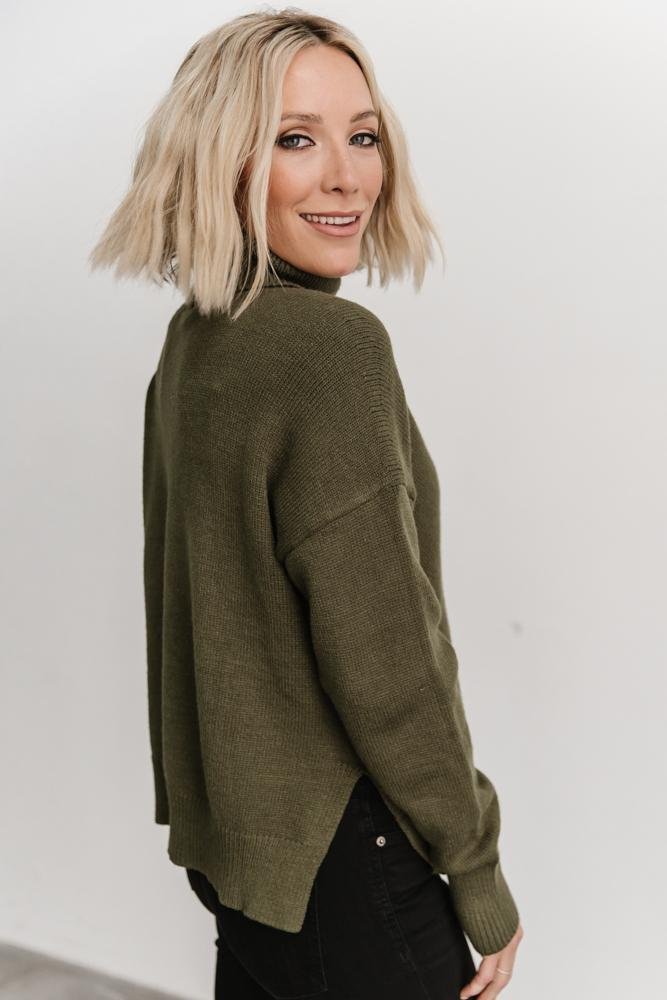Collins Knit Sweater | Olive