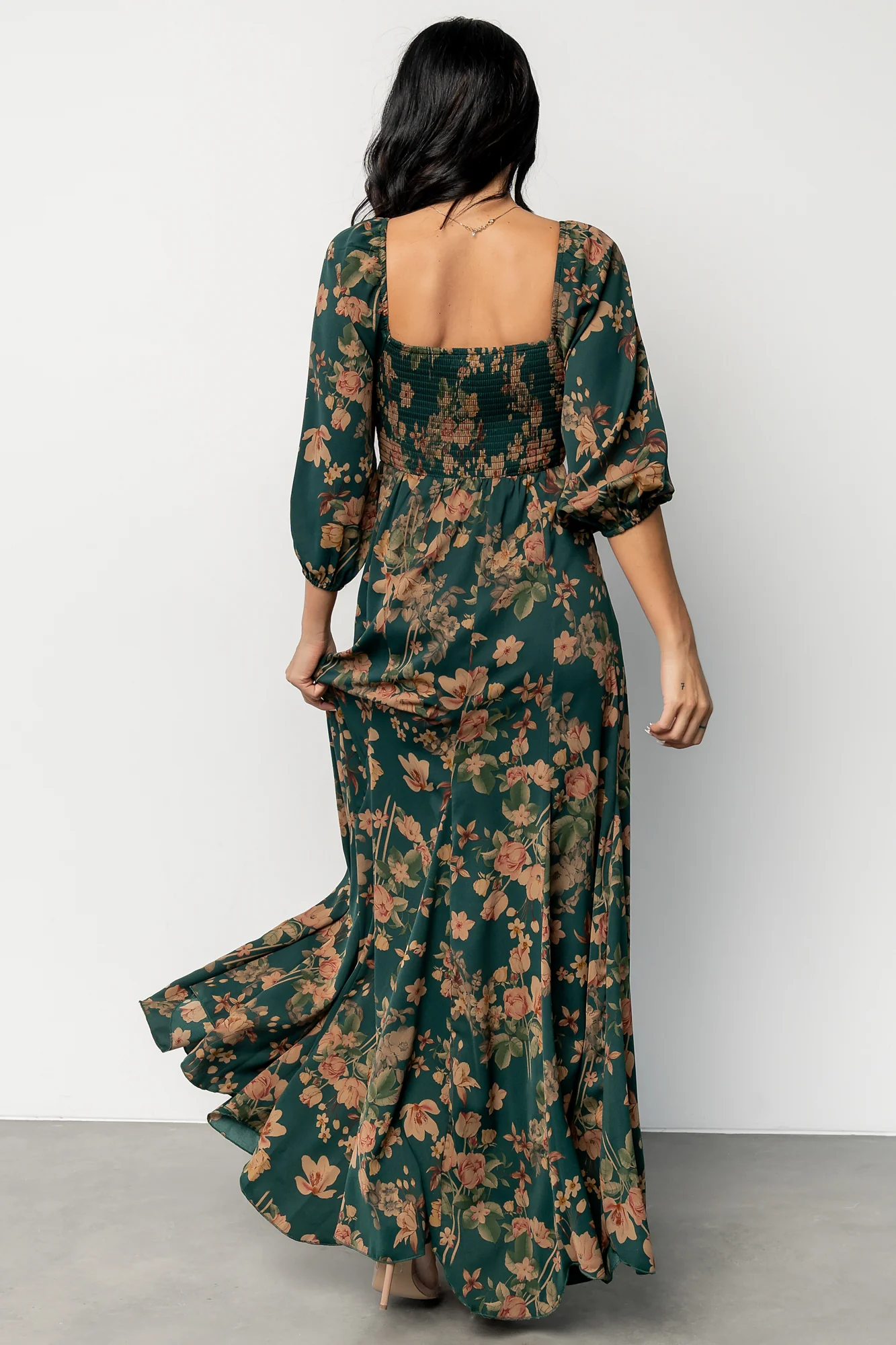 Liesel Maxi Dress | Green + Copper Floral