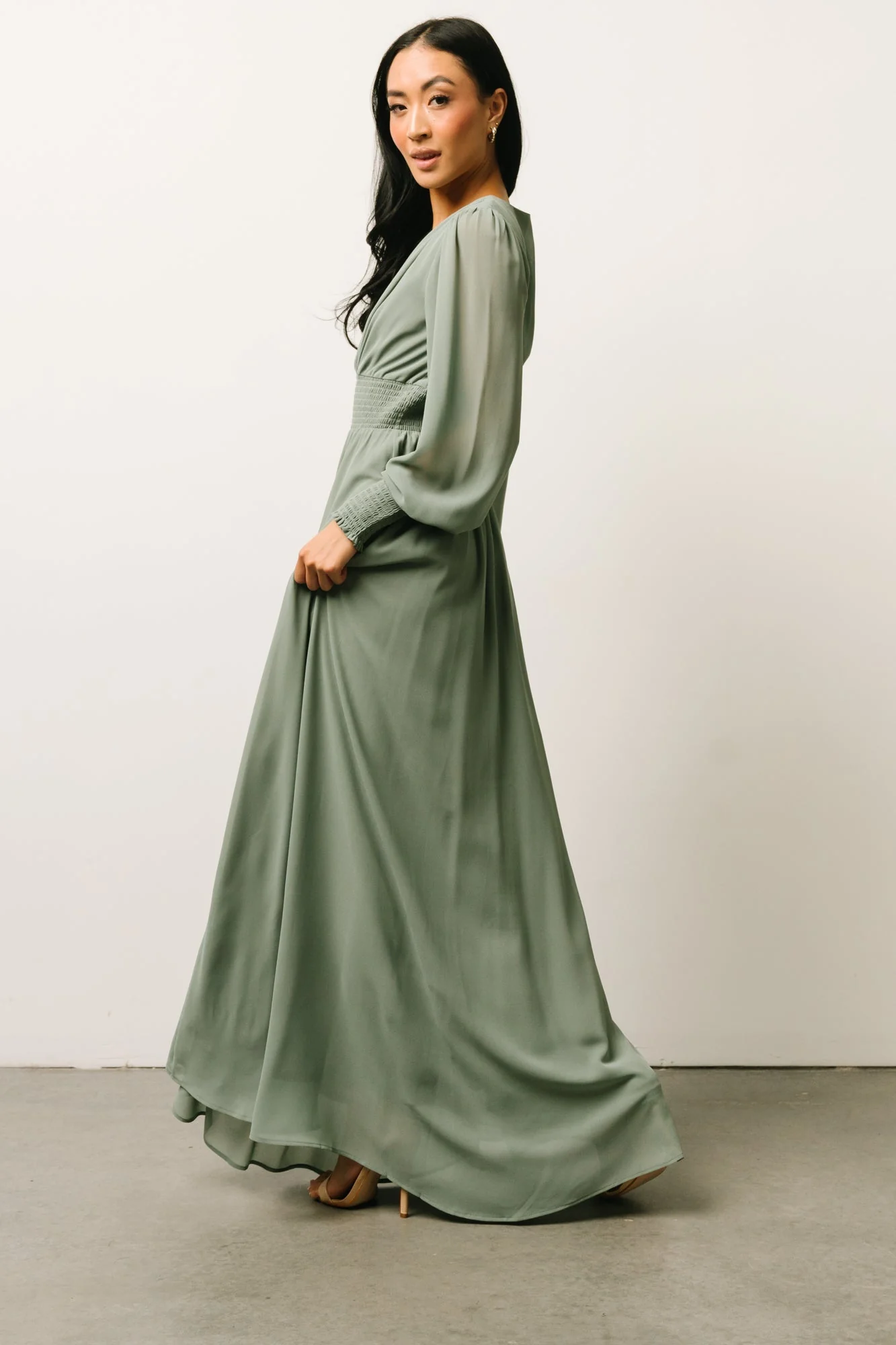 Olivia Maxi Dress | Eucalyptus