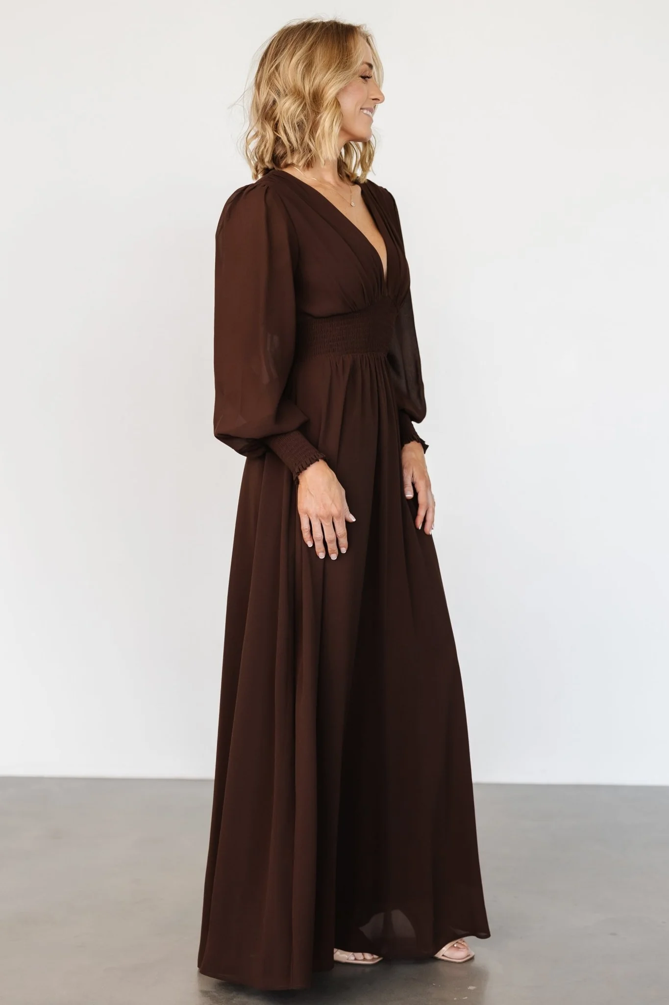 Olivia Maxi Dress | Dark Brown