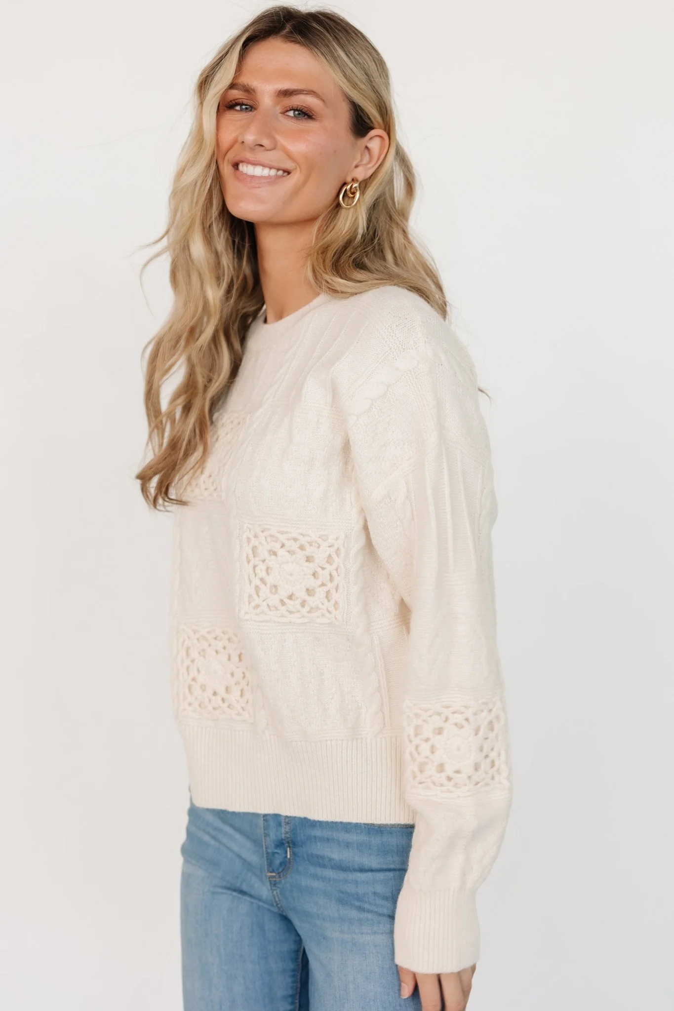 Meadow Knit Sweater | Cream