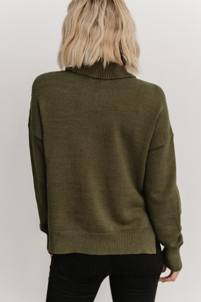 Collins Knit Sweater | Olive