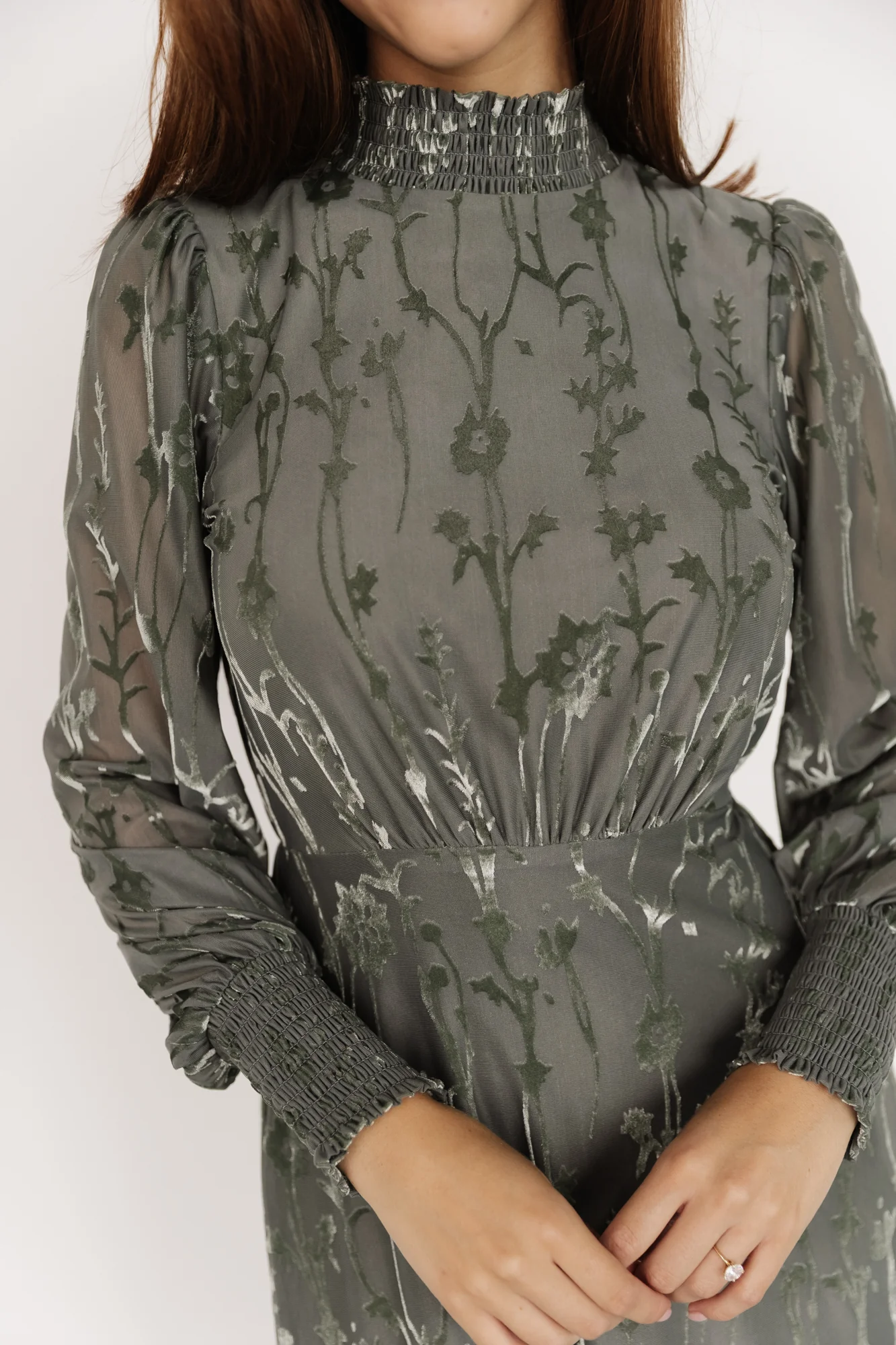 Penelope Velvet Maxi Dress | Sage